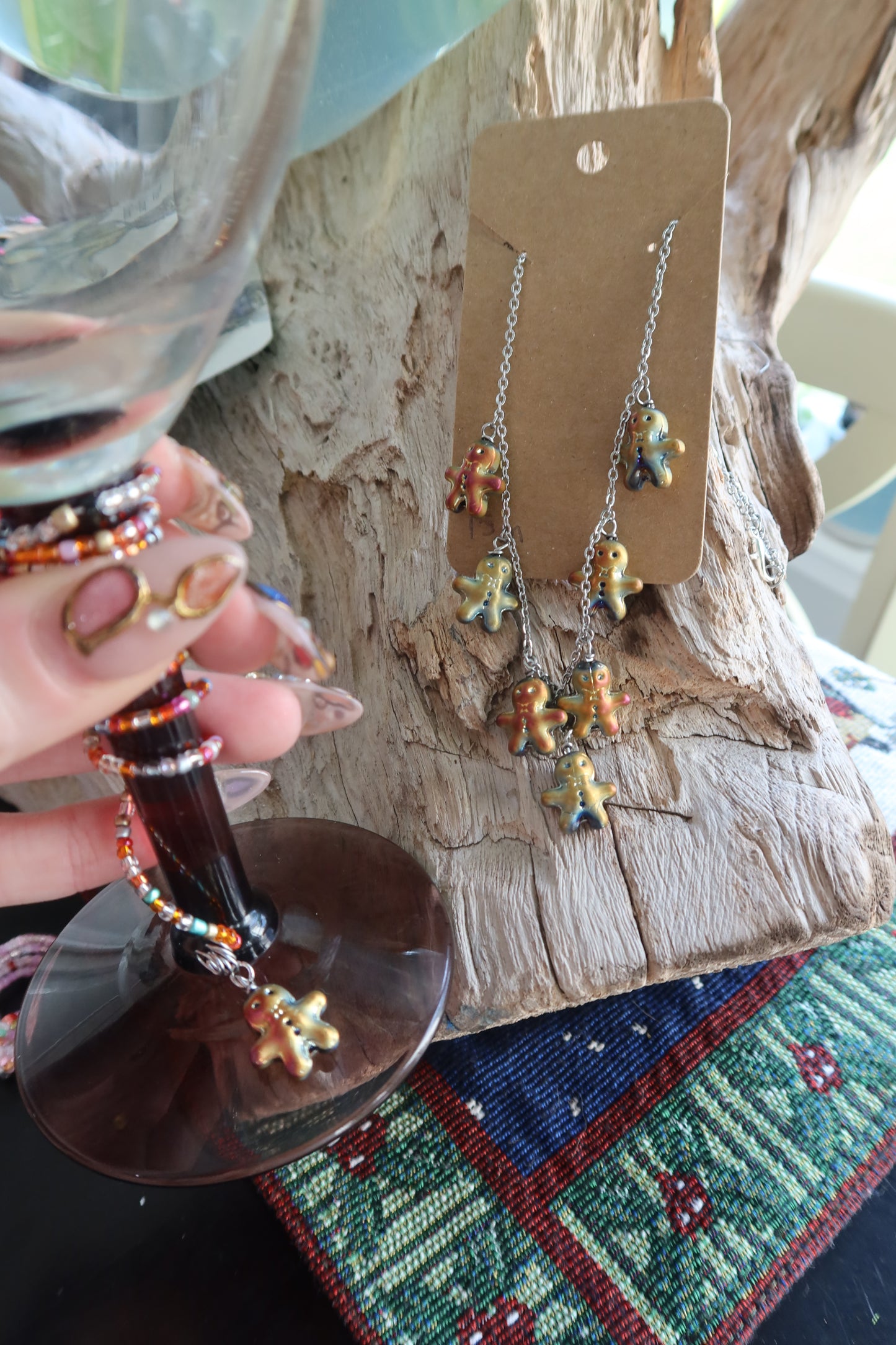 Gingerbread Men Necklaces - Winter Collection