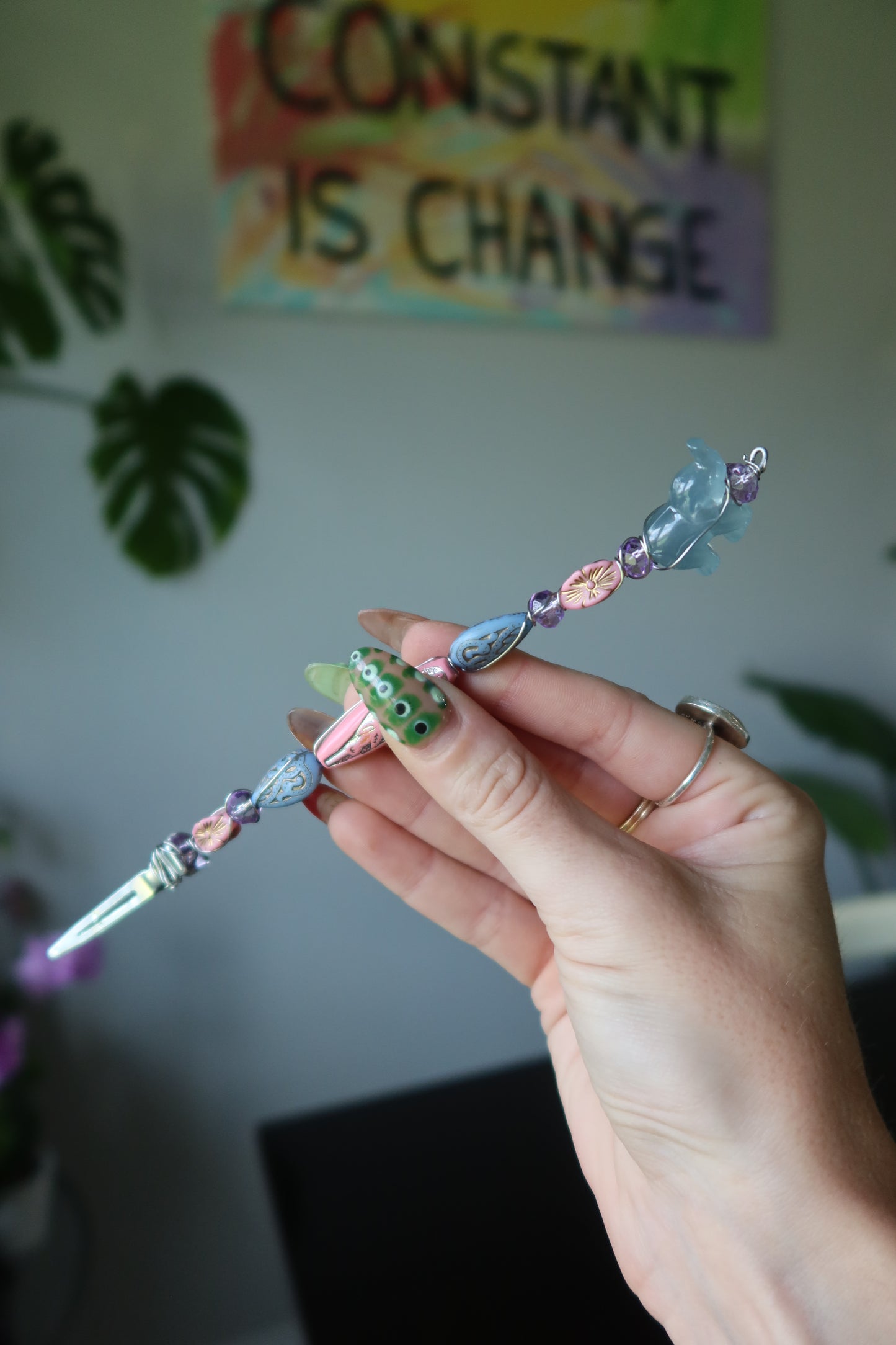 Beaded Animal Clips