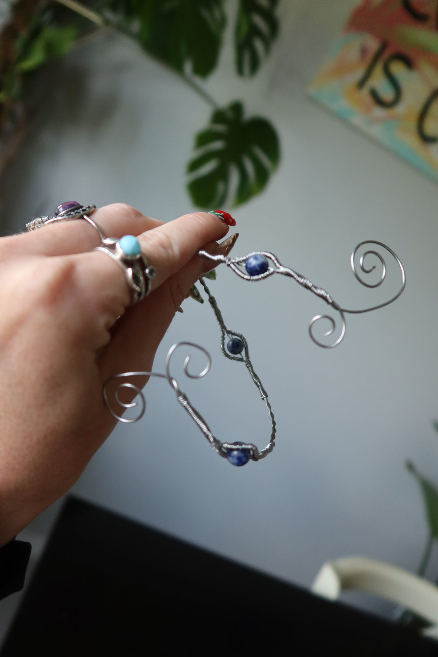 Wire-Wrapped Arm Cuffs – Multi-Wear Stone Spirals
