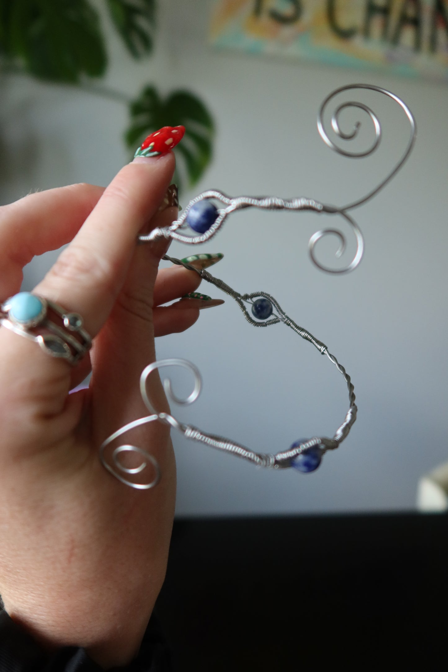 Wire-Wrapped Arm Cuffs – Multi-Wear Stone Spirals