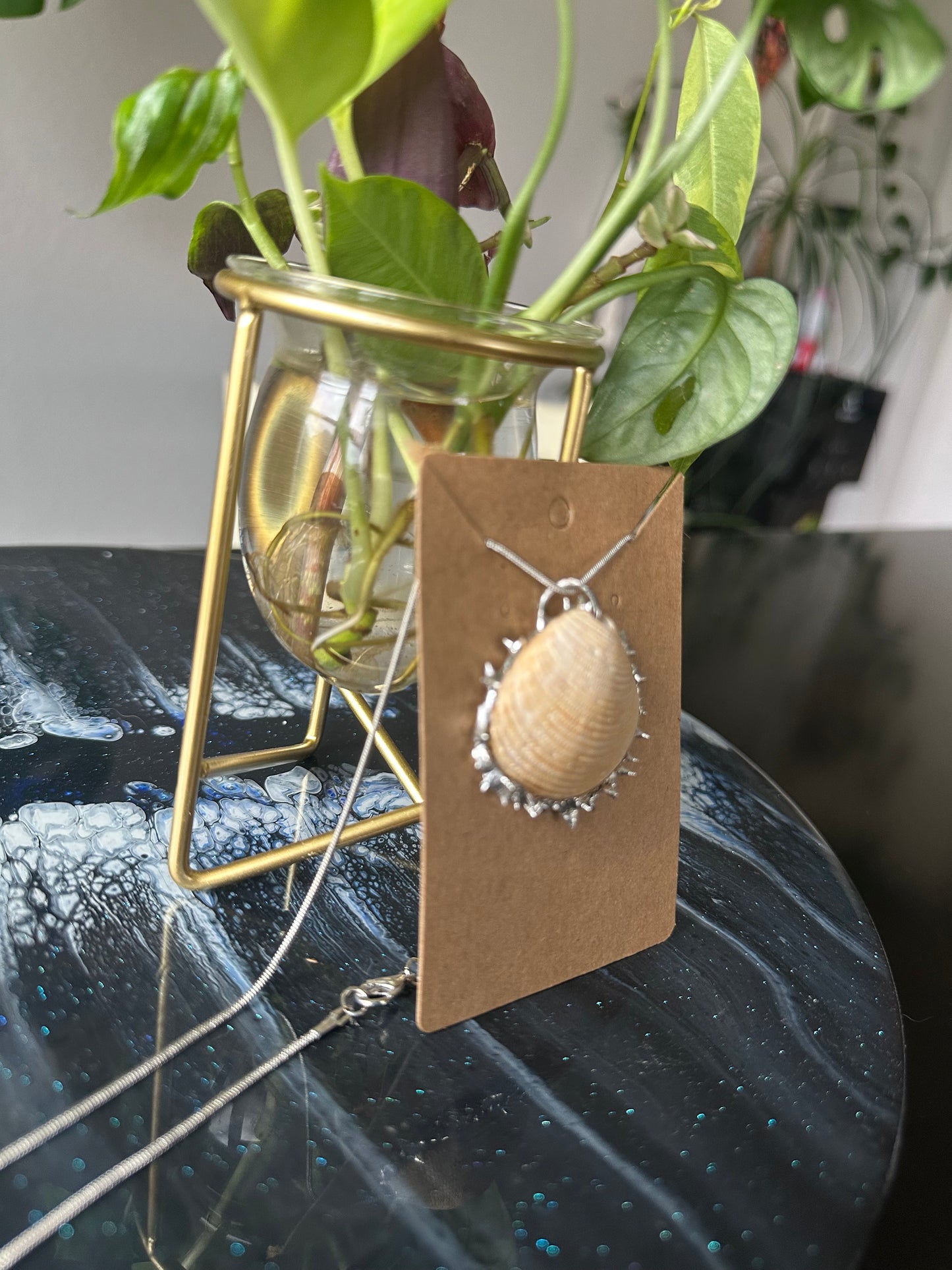 Goth Mermaid Shell Necklace