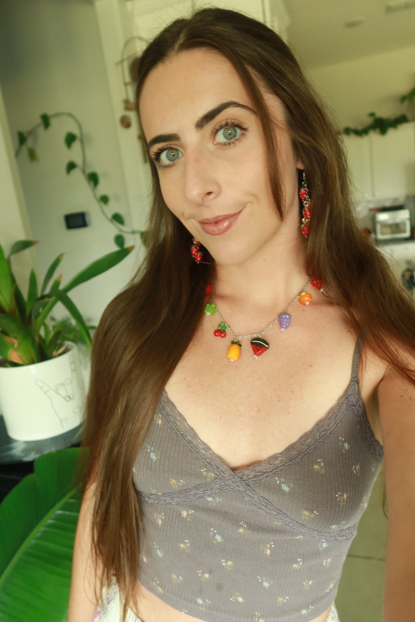 Strawberry Dangle Earrings – Snack Attack Collection