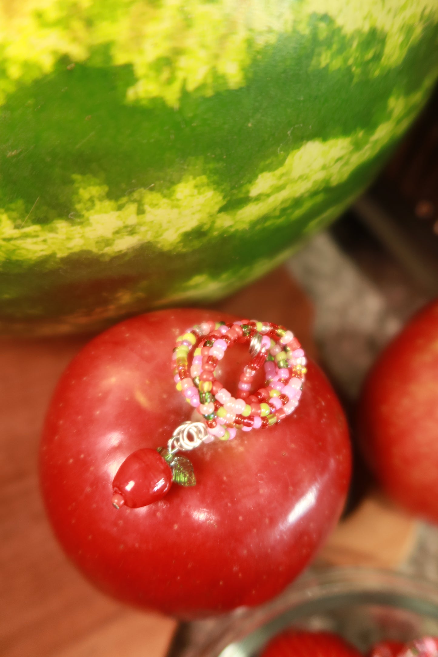 Fruity Plant Wraps with Glass Charms - Snack Attack Collection