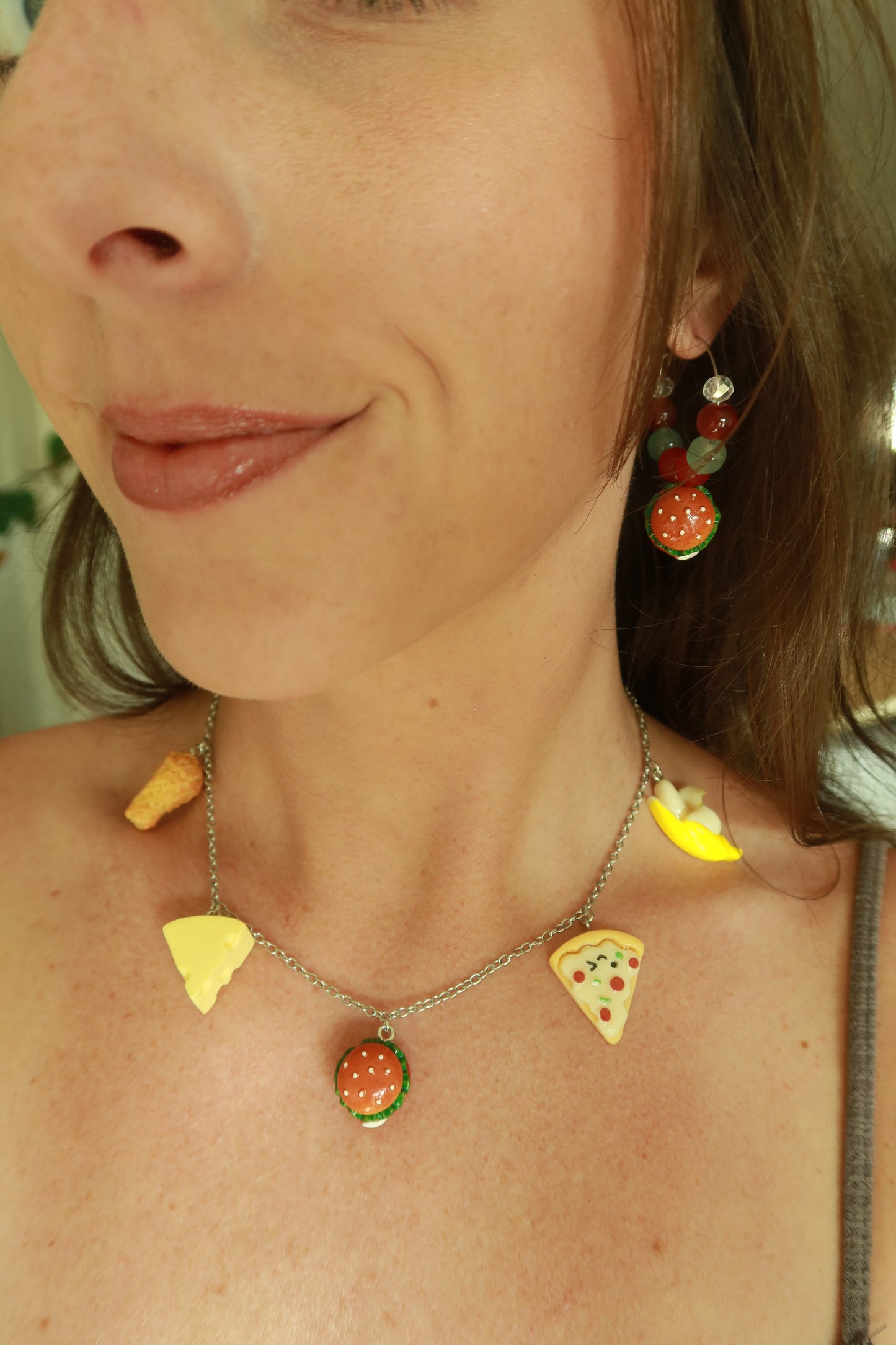 Hamburger Hoop Earrings – Snack Attack Collection