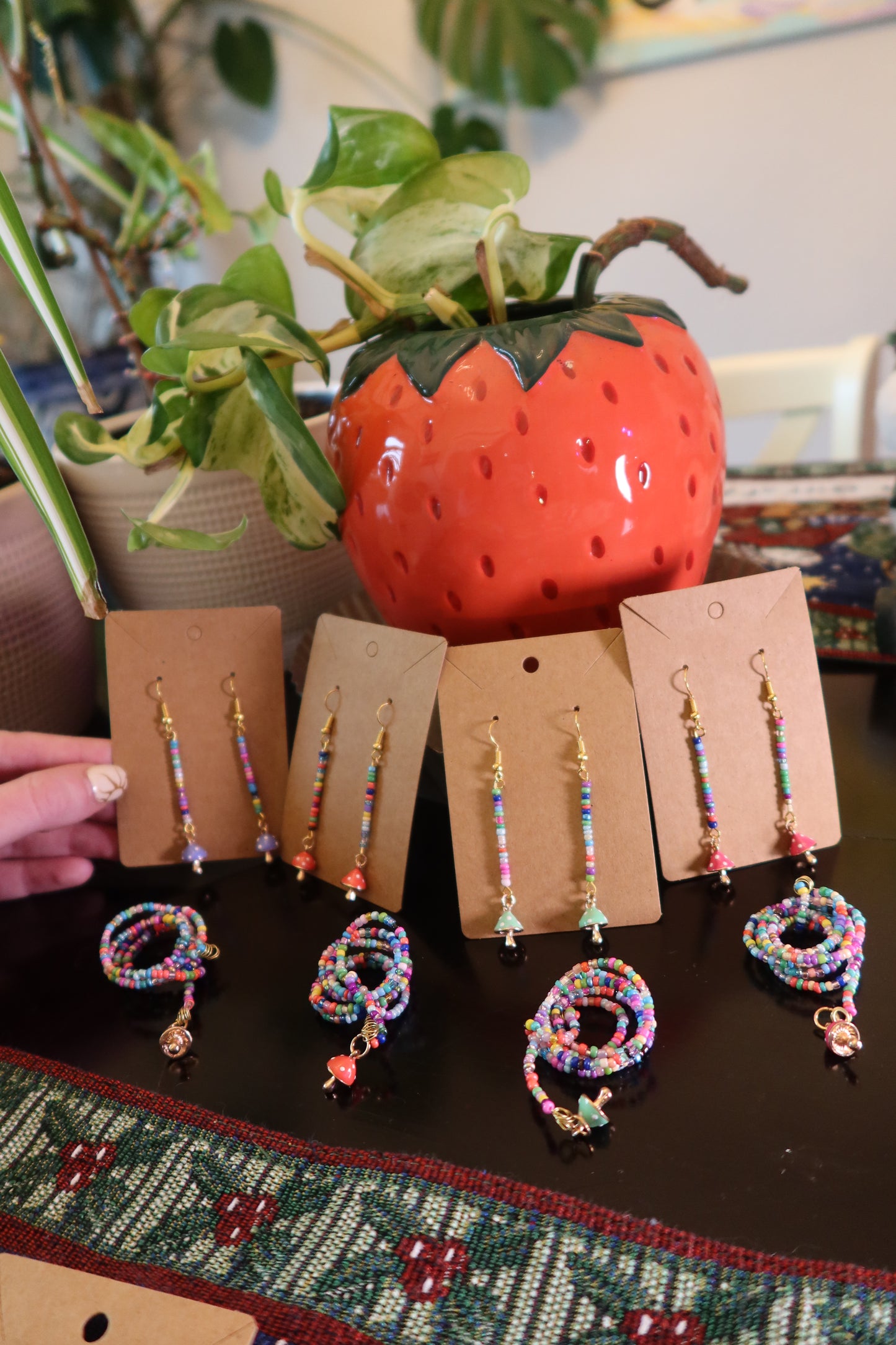 Red Mushroom Earrings - Mushroom Collection