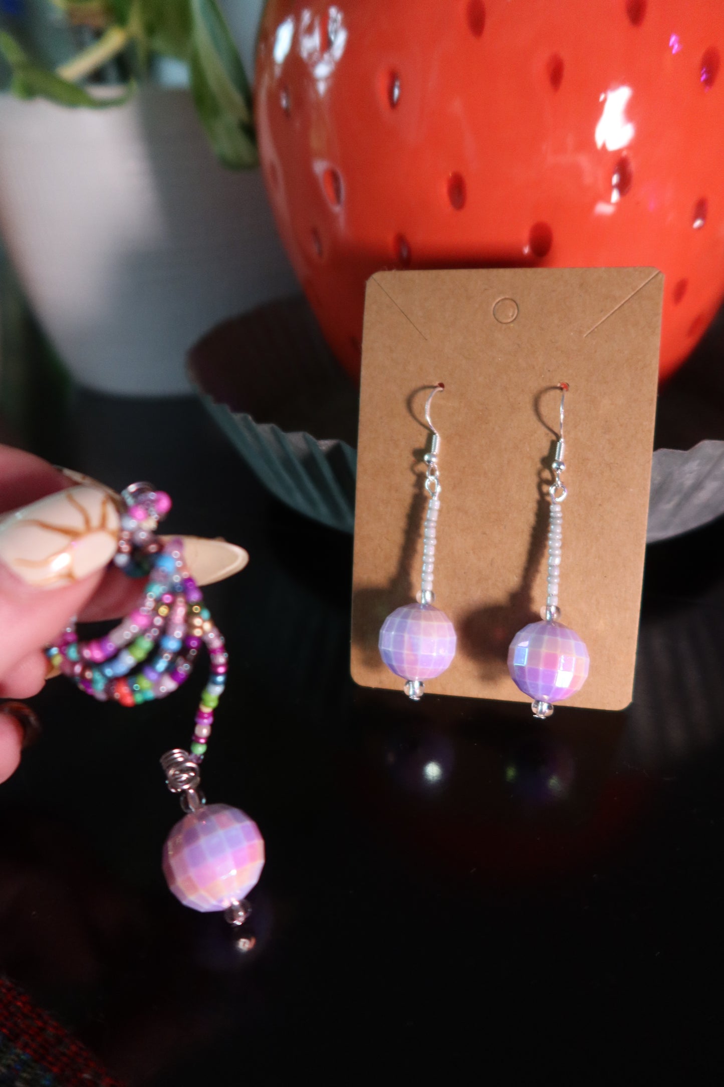 Purple Disco Earrings - Disco Collection
