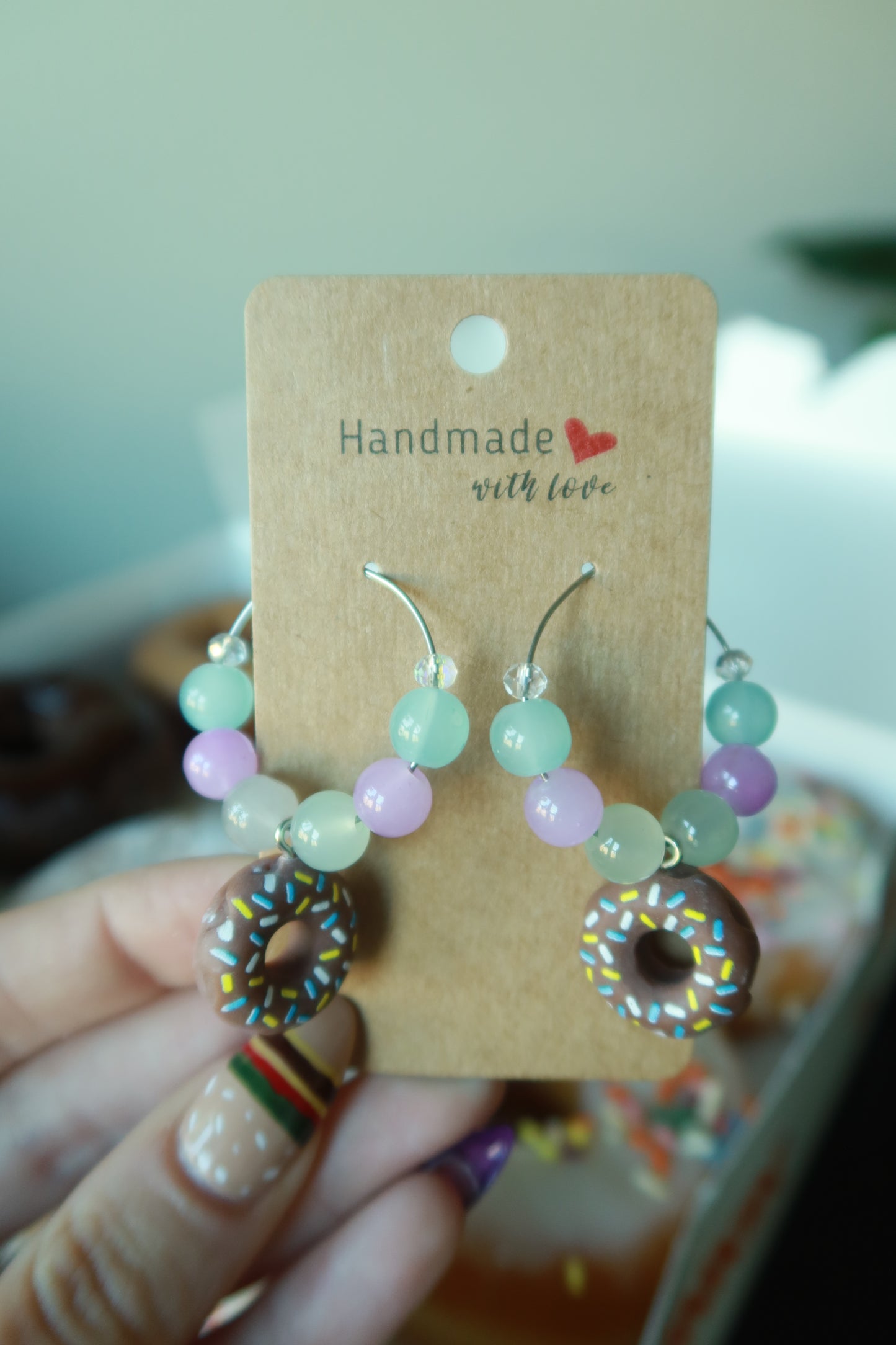 Doughnut Hoop Earrings – Snack Attack Collection