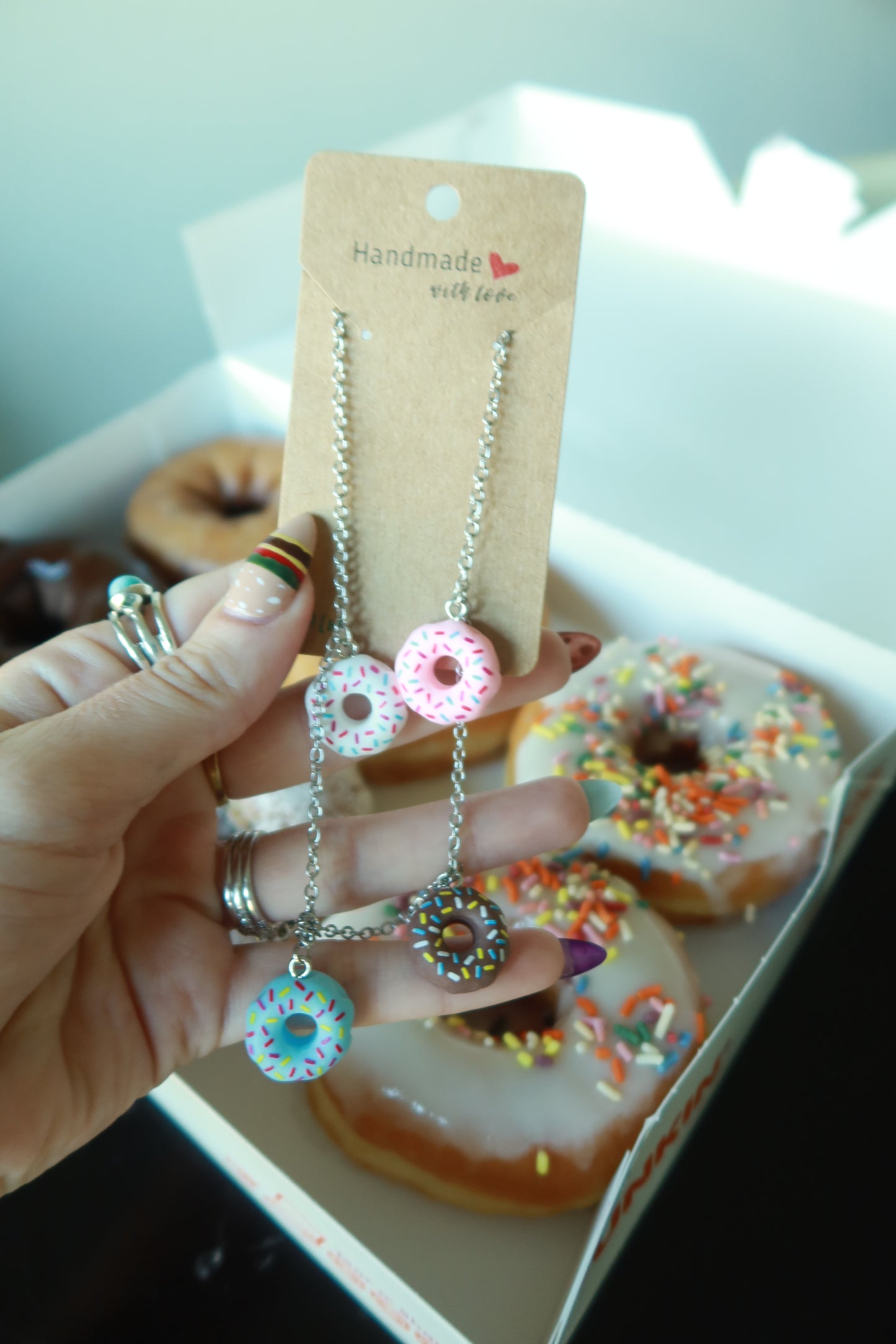Multi-Doughnut Charm Necklace – Snack Attack Collection