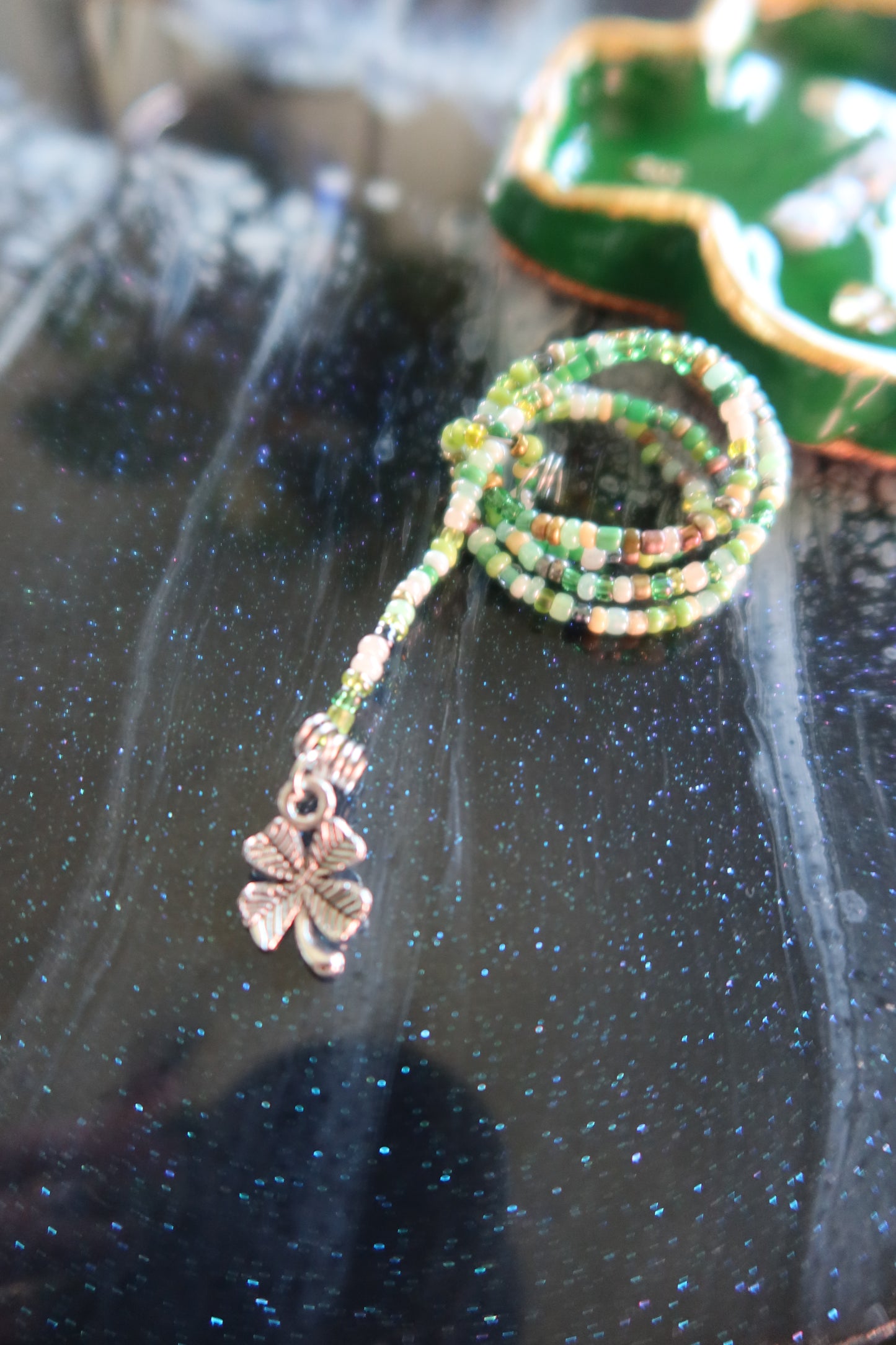 Silver Lucky Clover Plant Wrap - Lucky Girl Collection