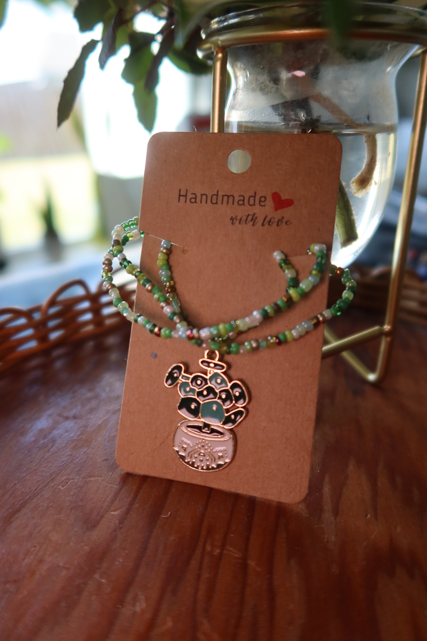 Peperomia Necklace - House Plant Lover Collection