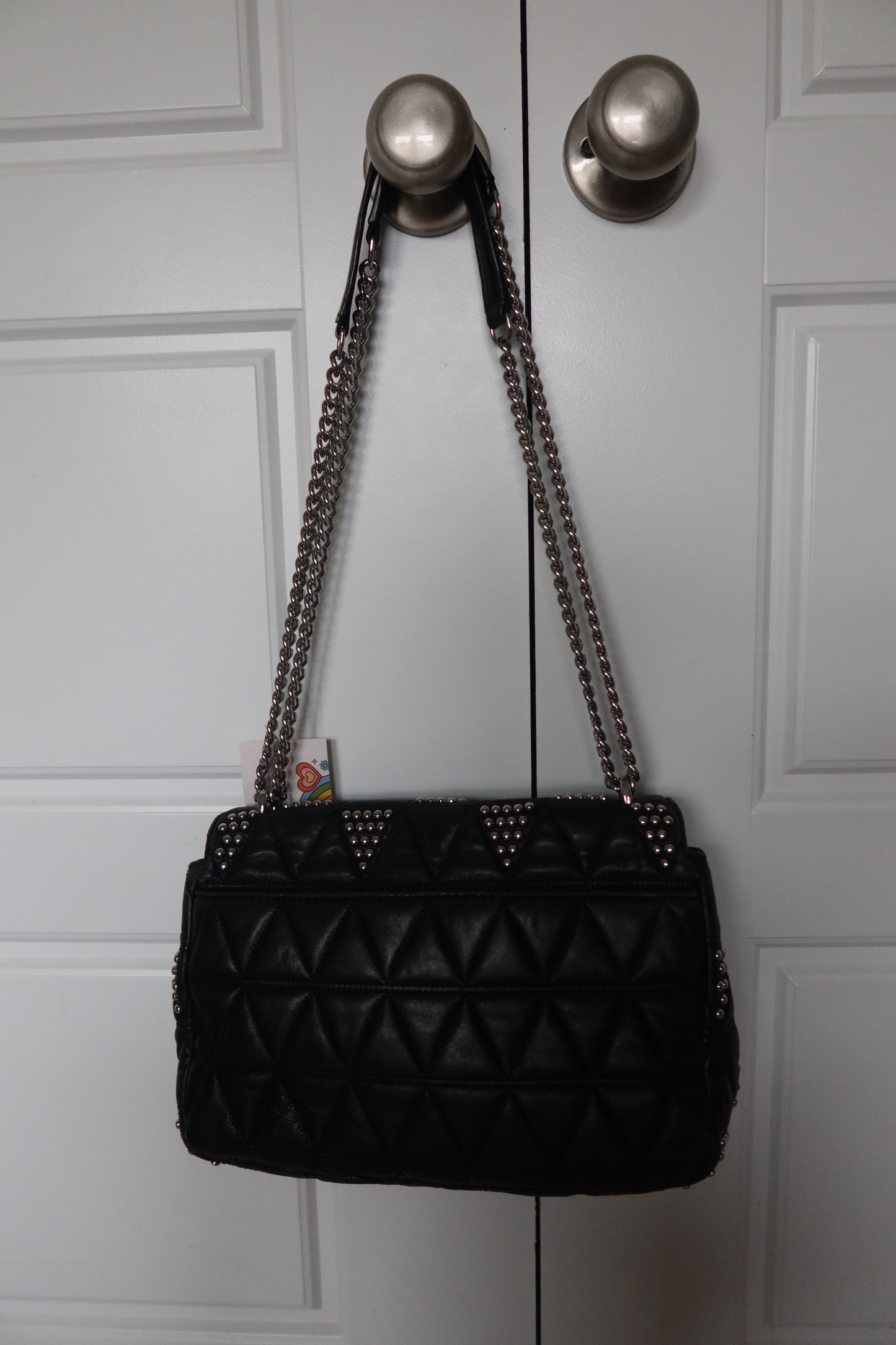 Michael Kors Black & Silver Studded Purse - Thrift Finds
