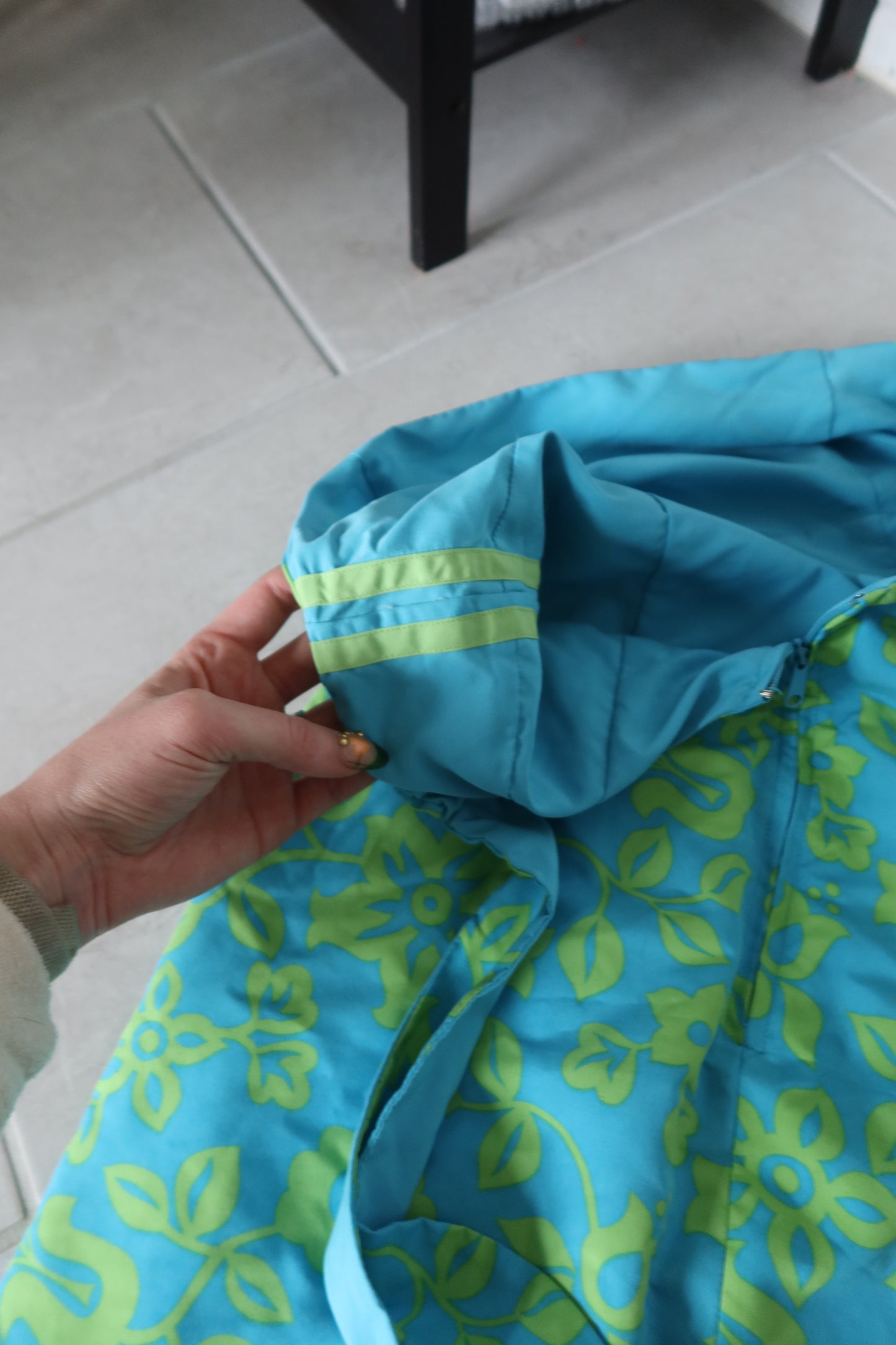 Reversible Blue & Green Strapless Beach Dress - Thrift Finds