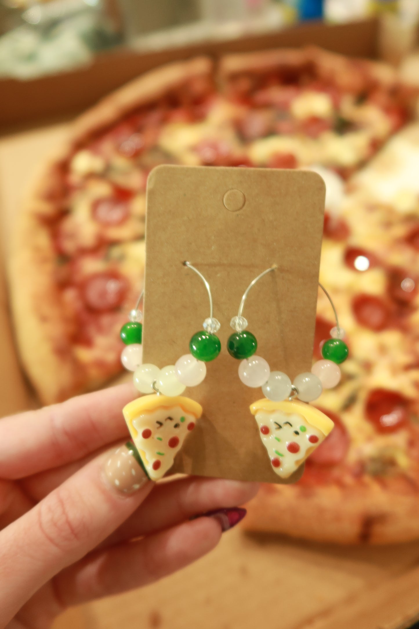 Pizza Hoop Earrings – Snack Attack Collection