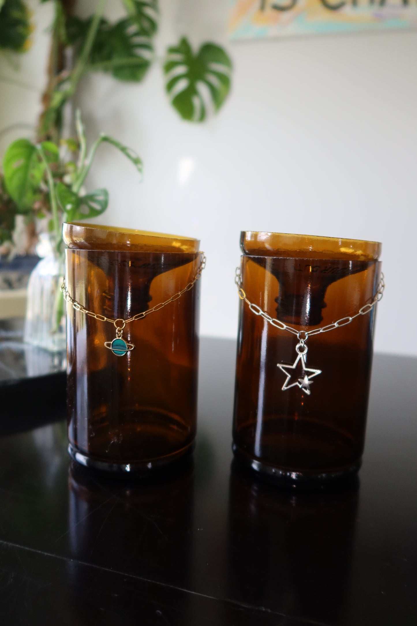 Gold Saturn Plant Propagation Vase