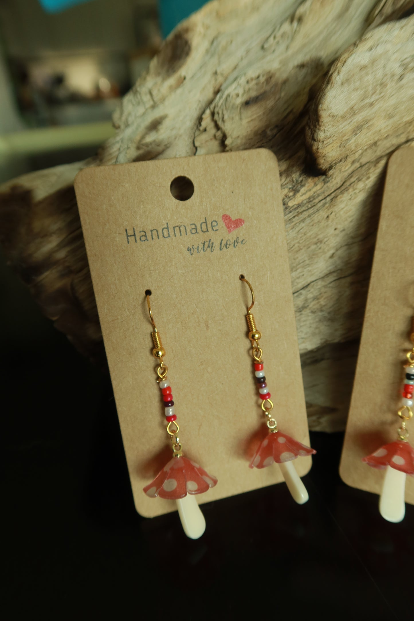 3D Mushroom Earrings