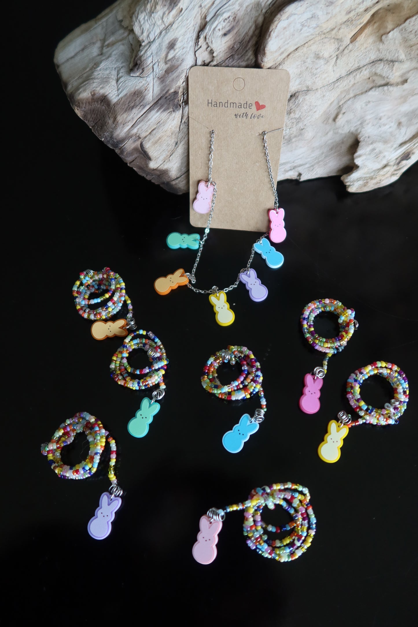 Candy Bunny Charm Necklace