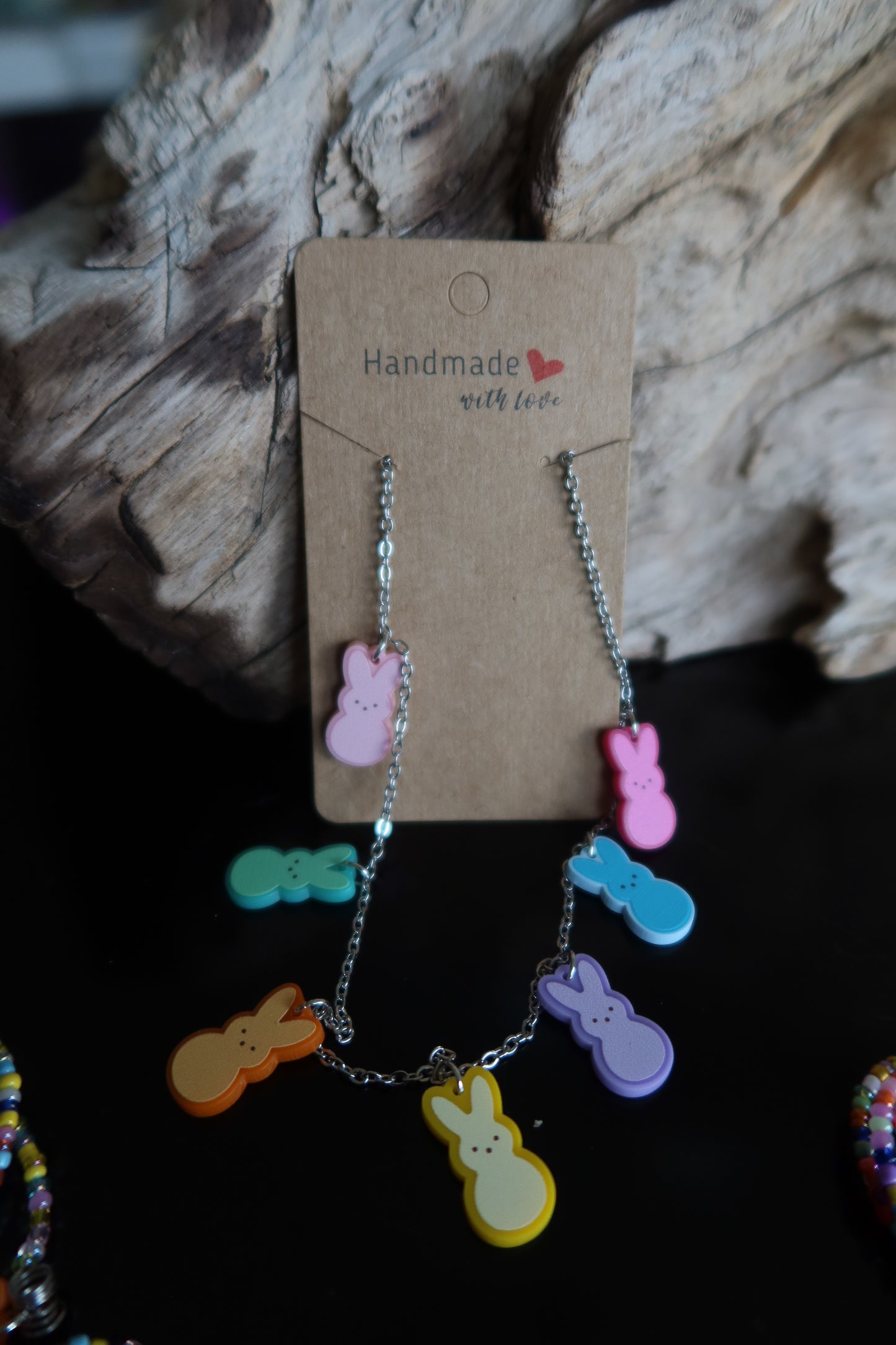 Candy Bunny Charm Necklace