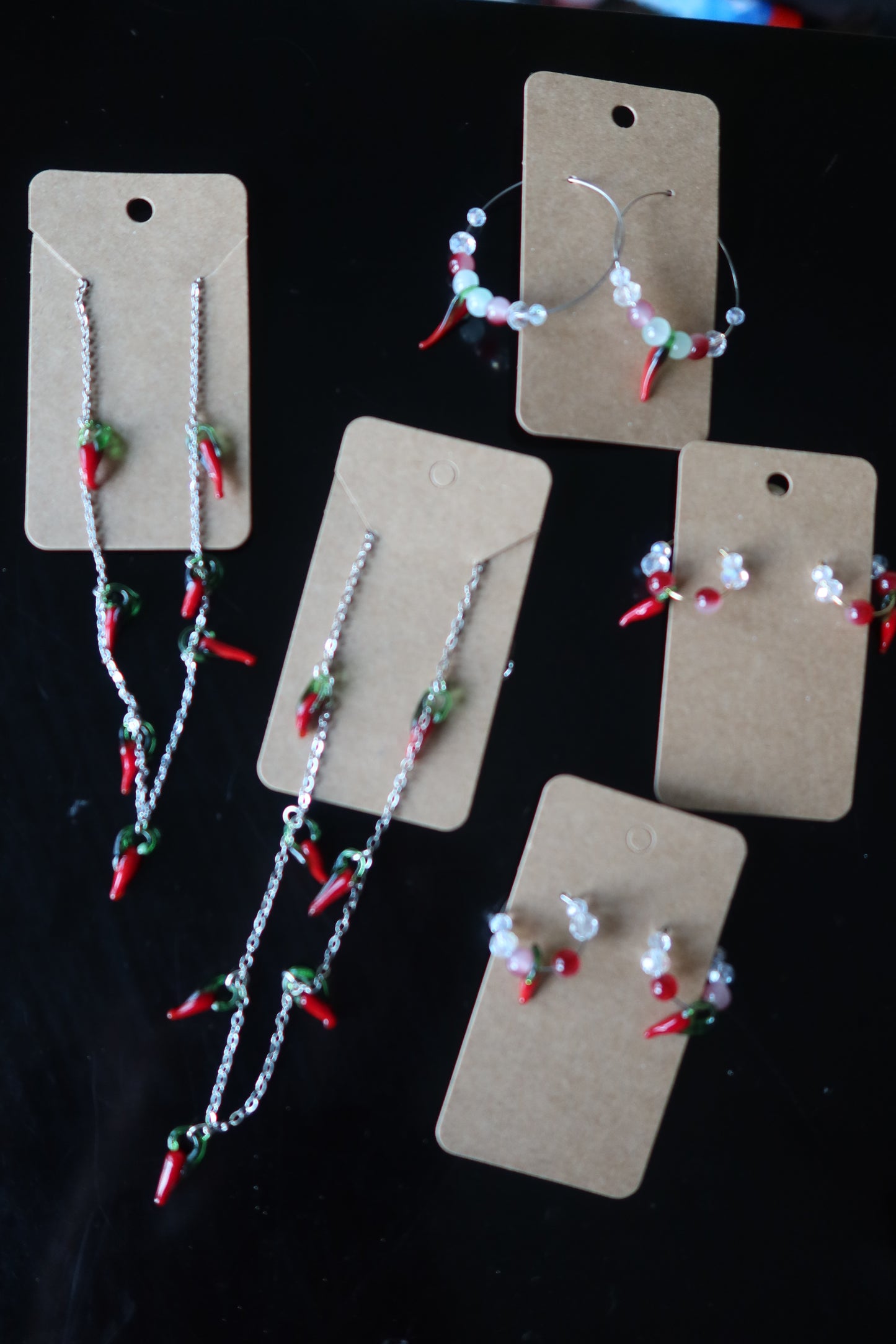 Glass Chili Pepper Charm Necklace – Harvest Collection