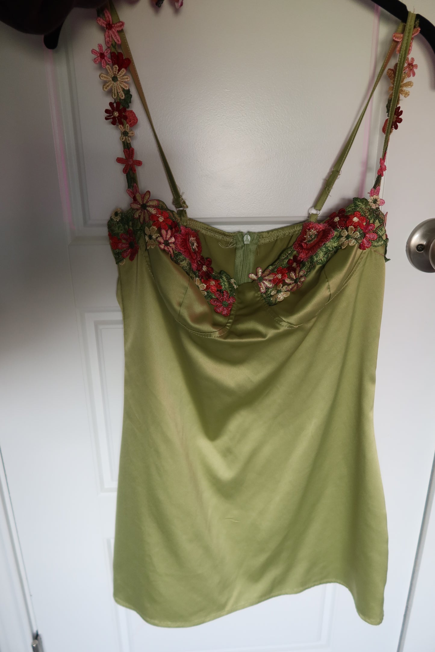 silk floral dress