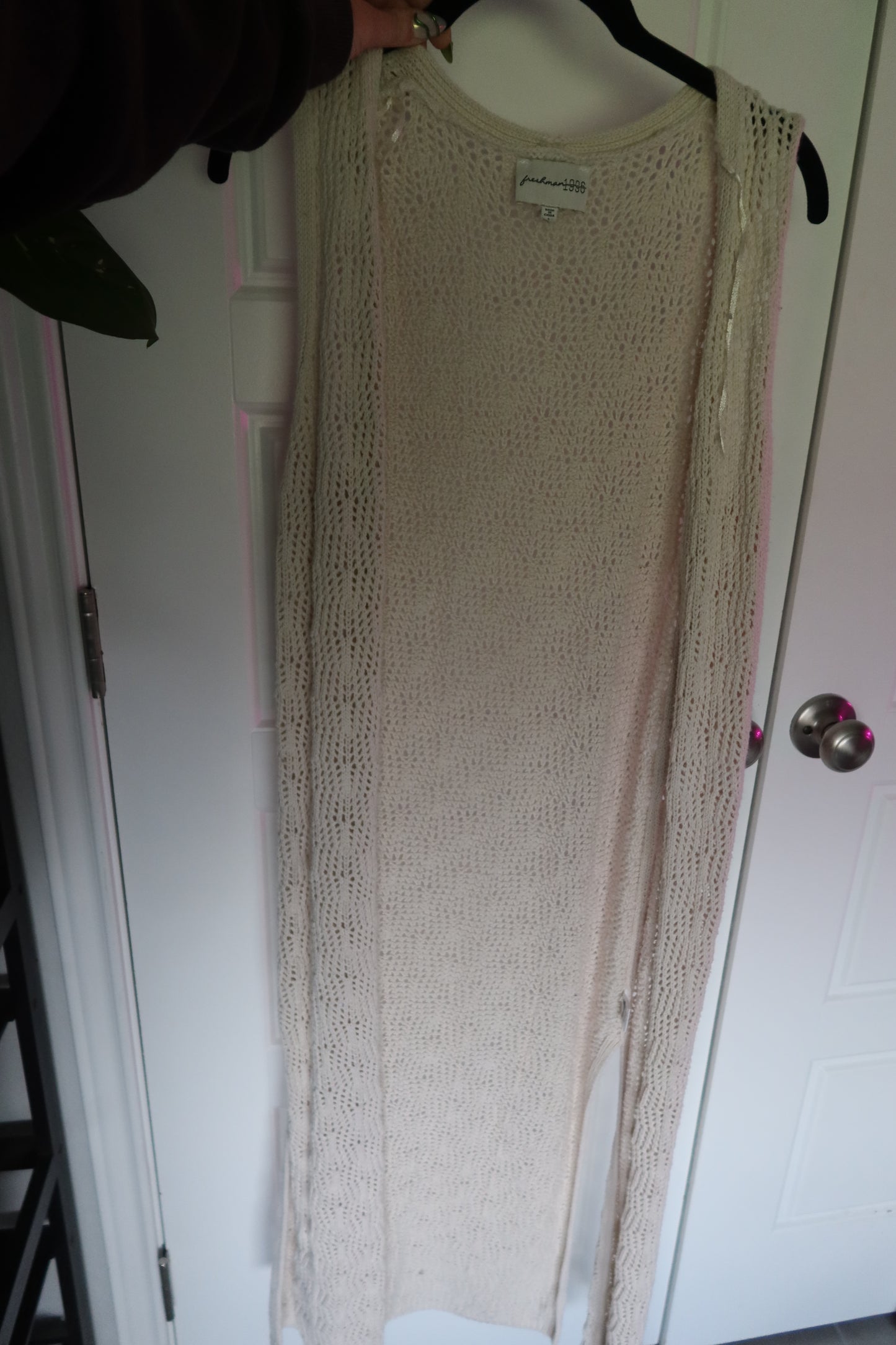 long knit vest