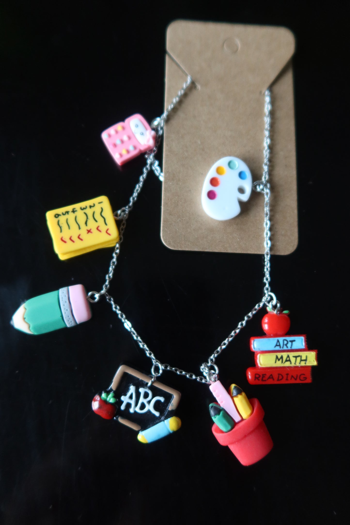 Teacher Charm Necklace – Back to School Collection