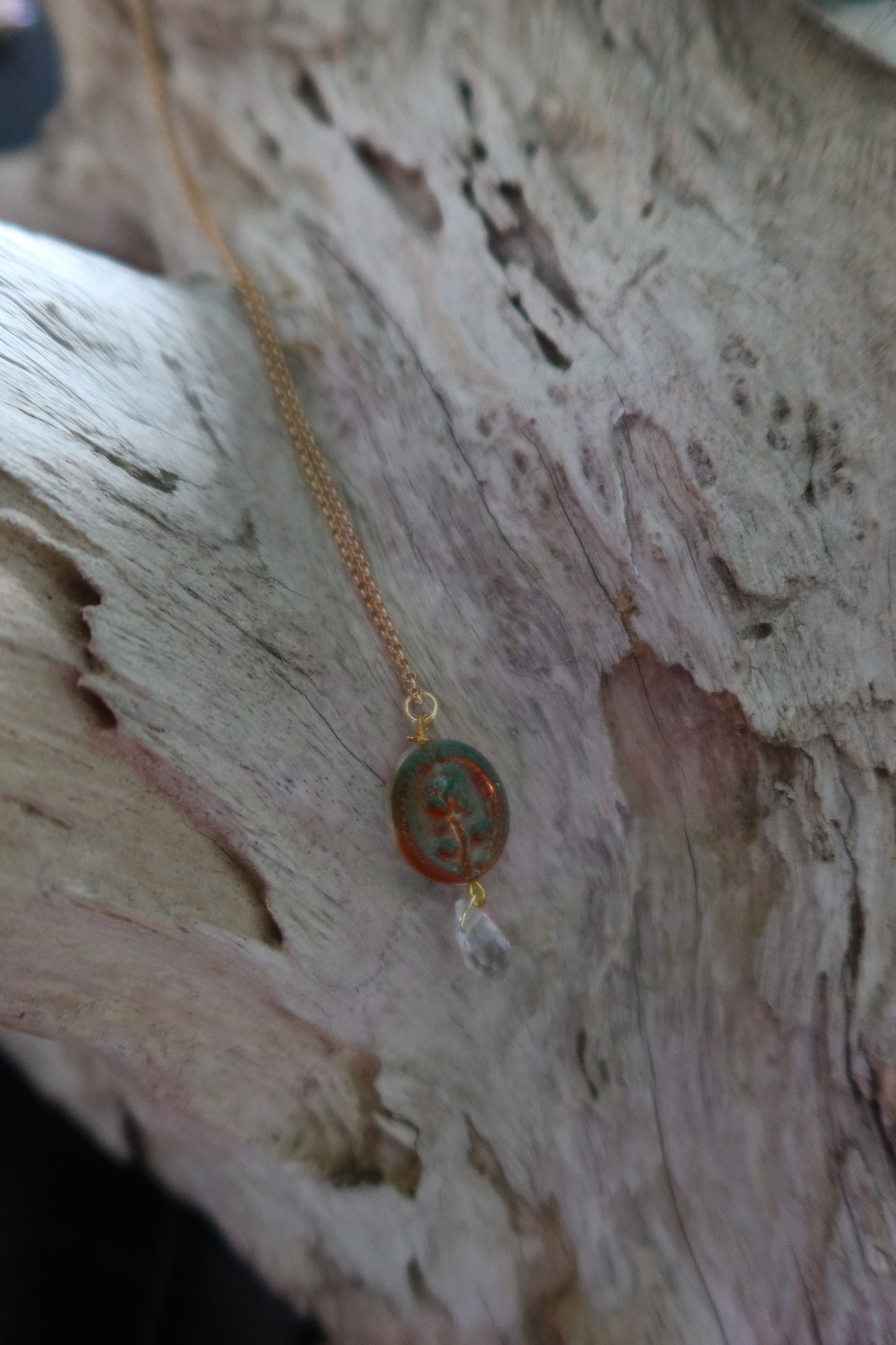 Glass Roses Necklaces - Multiple Colors