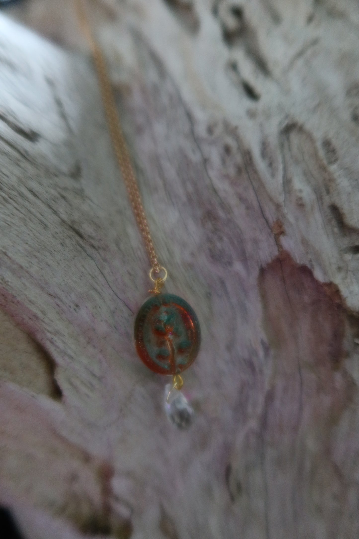 Glass Roses Necklaces - Multiple Colors