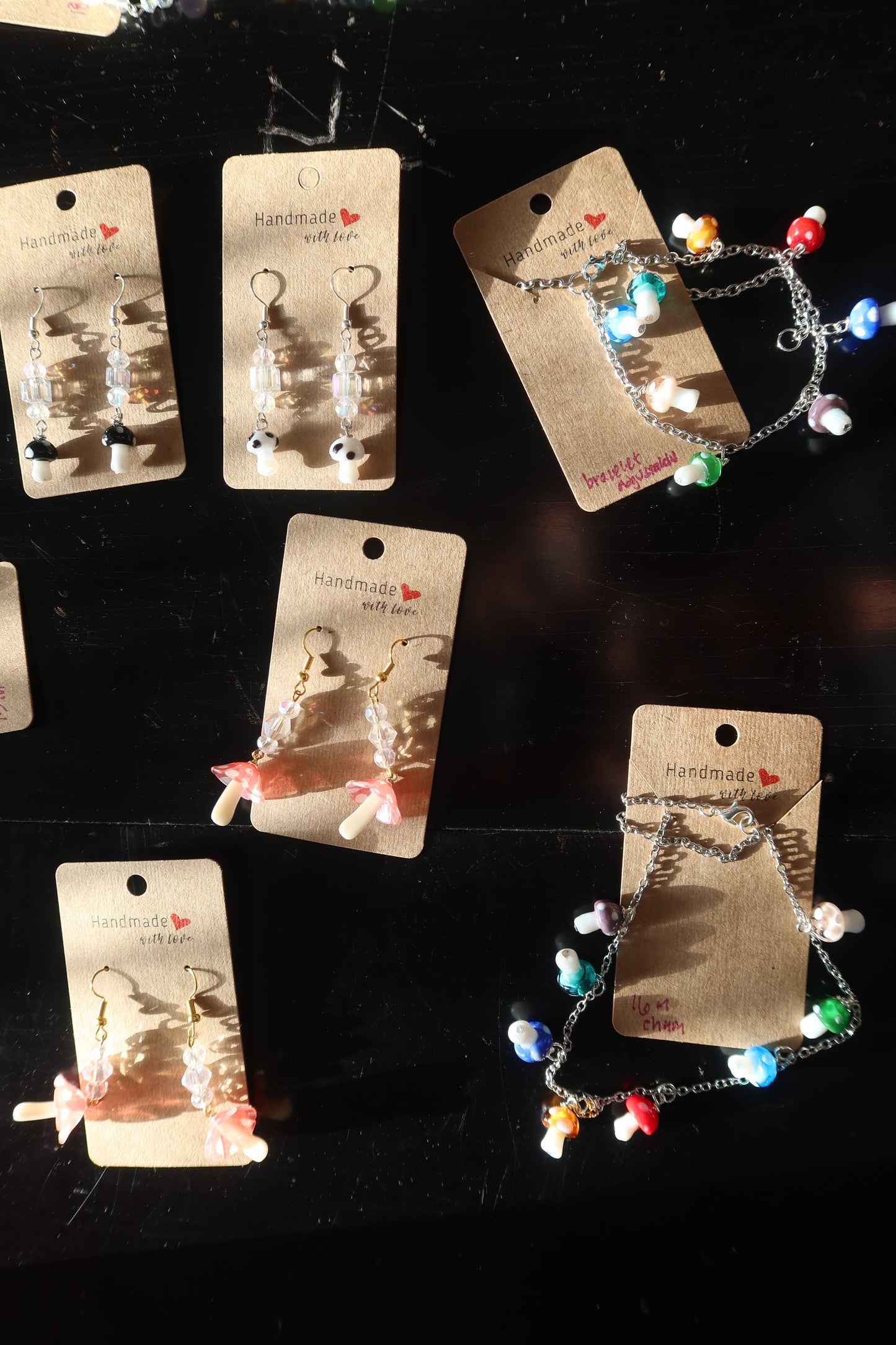 Shroom Charm Necklace – Rainbow Edition