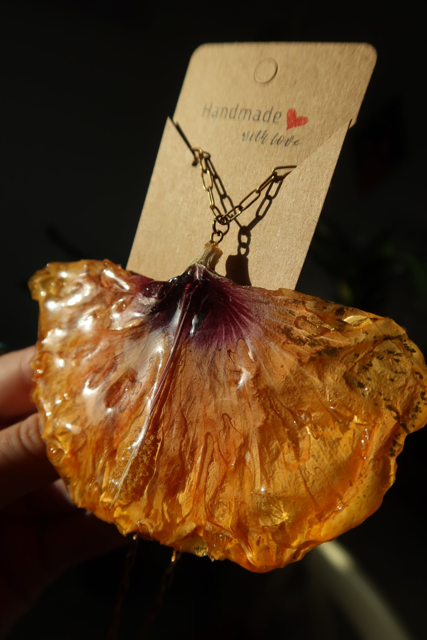 Gold Hibiscus Bloom Necklace