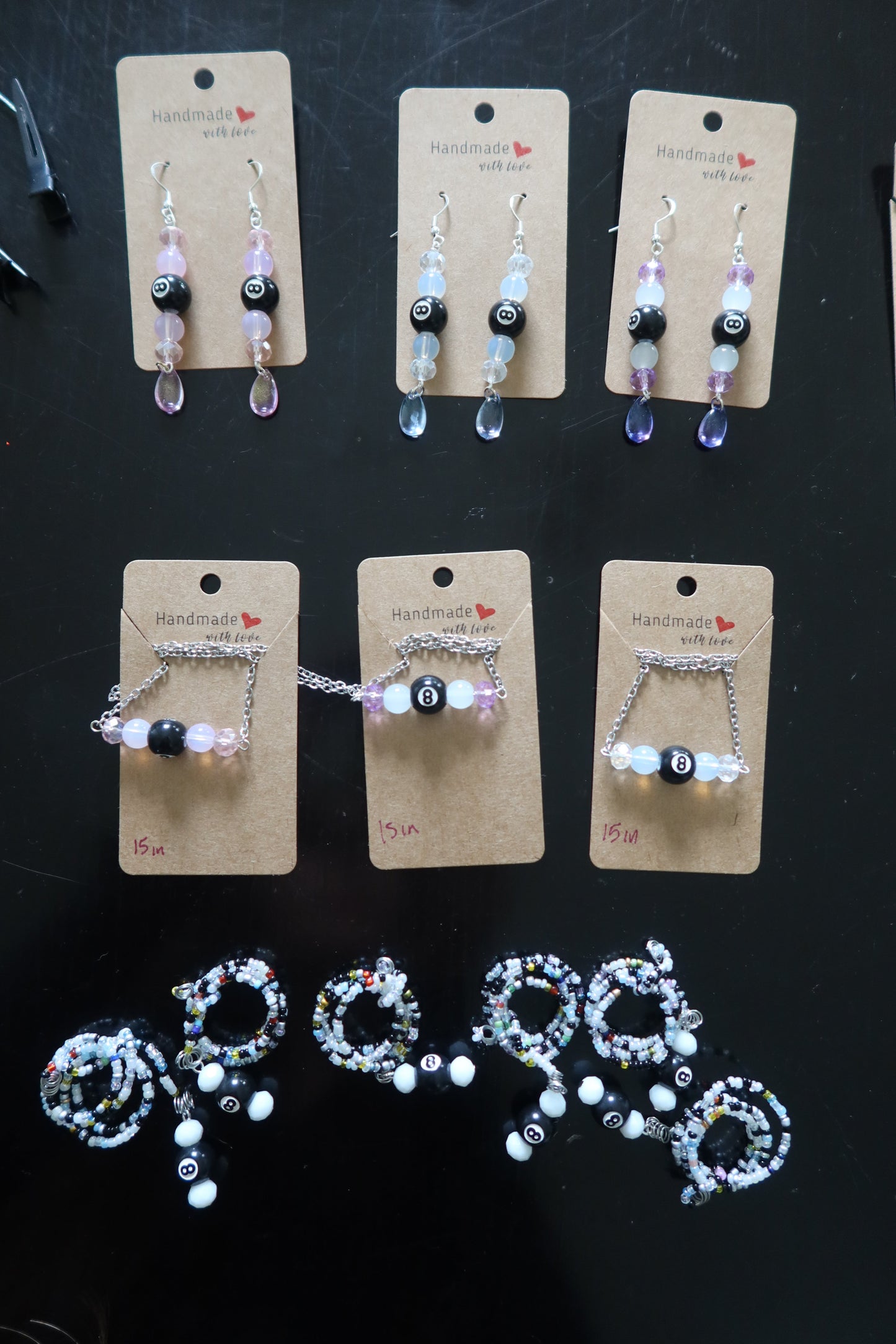8-Ball Drop Necklace