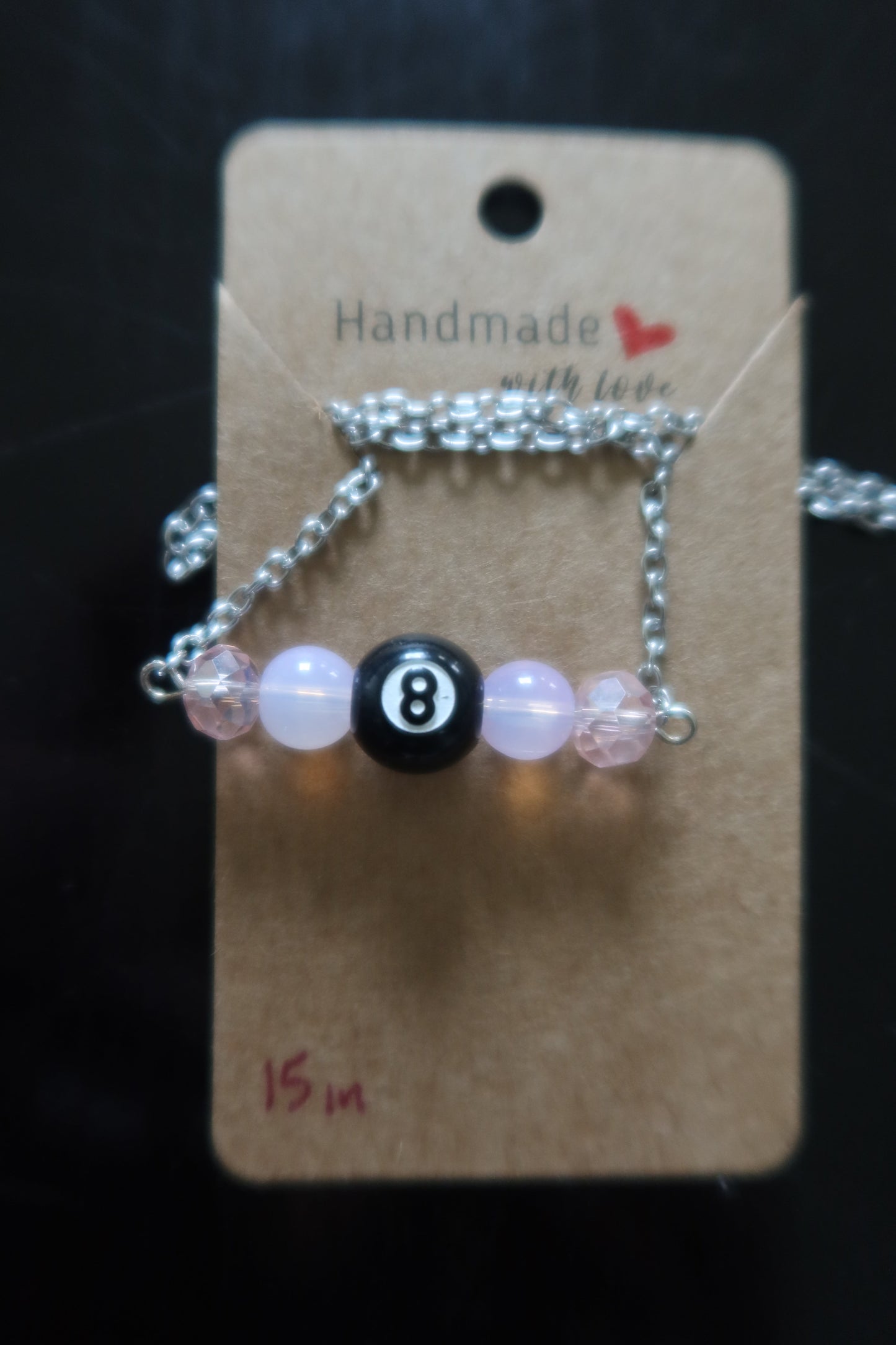 8-Ball Drop Necklace