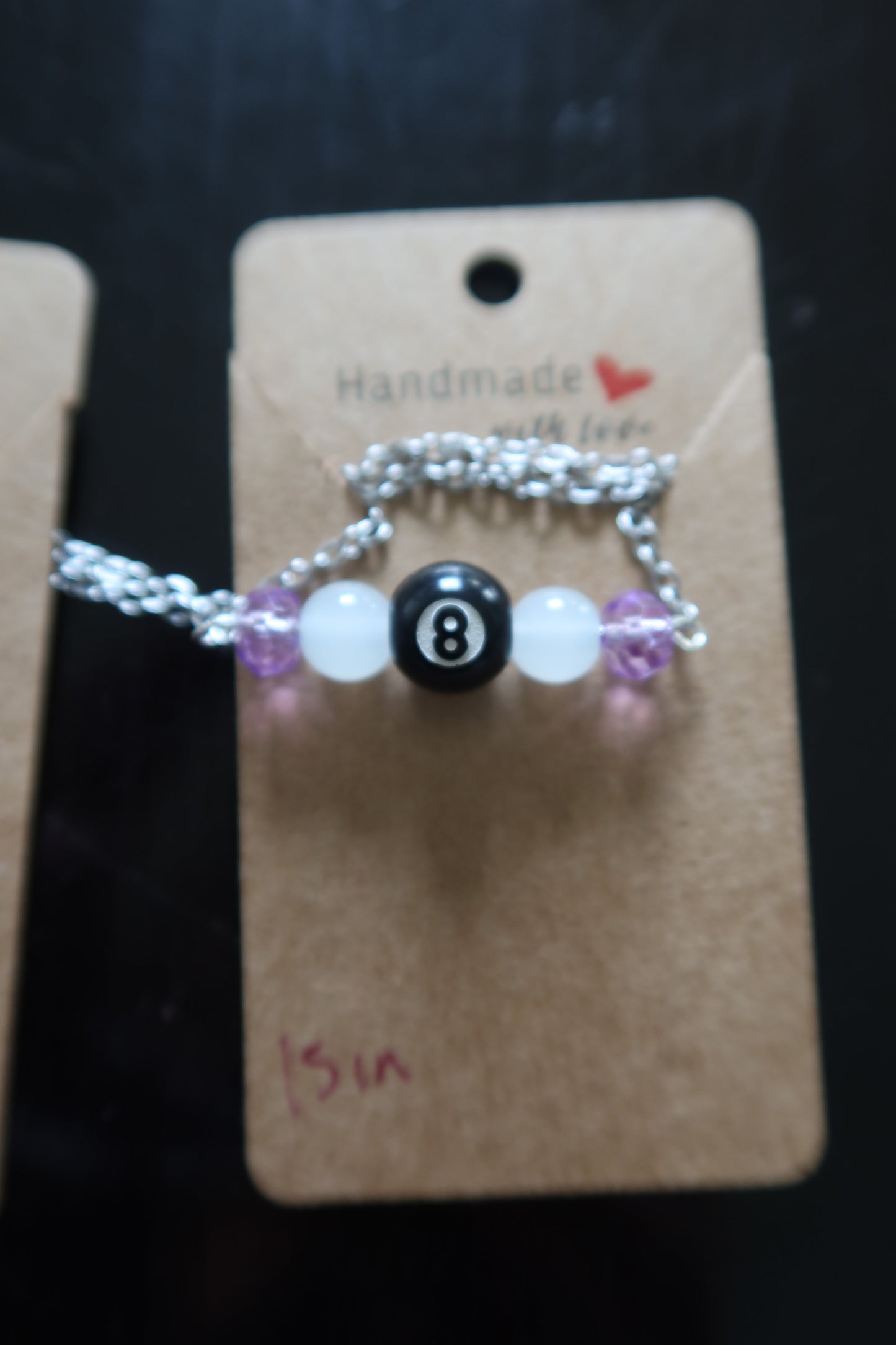 8-Ball Drop Necklace
