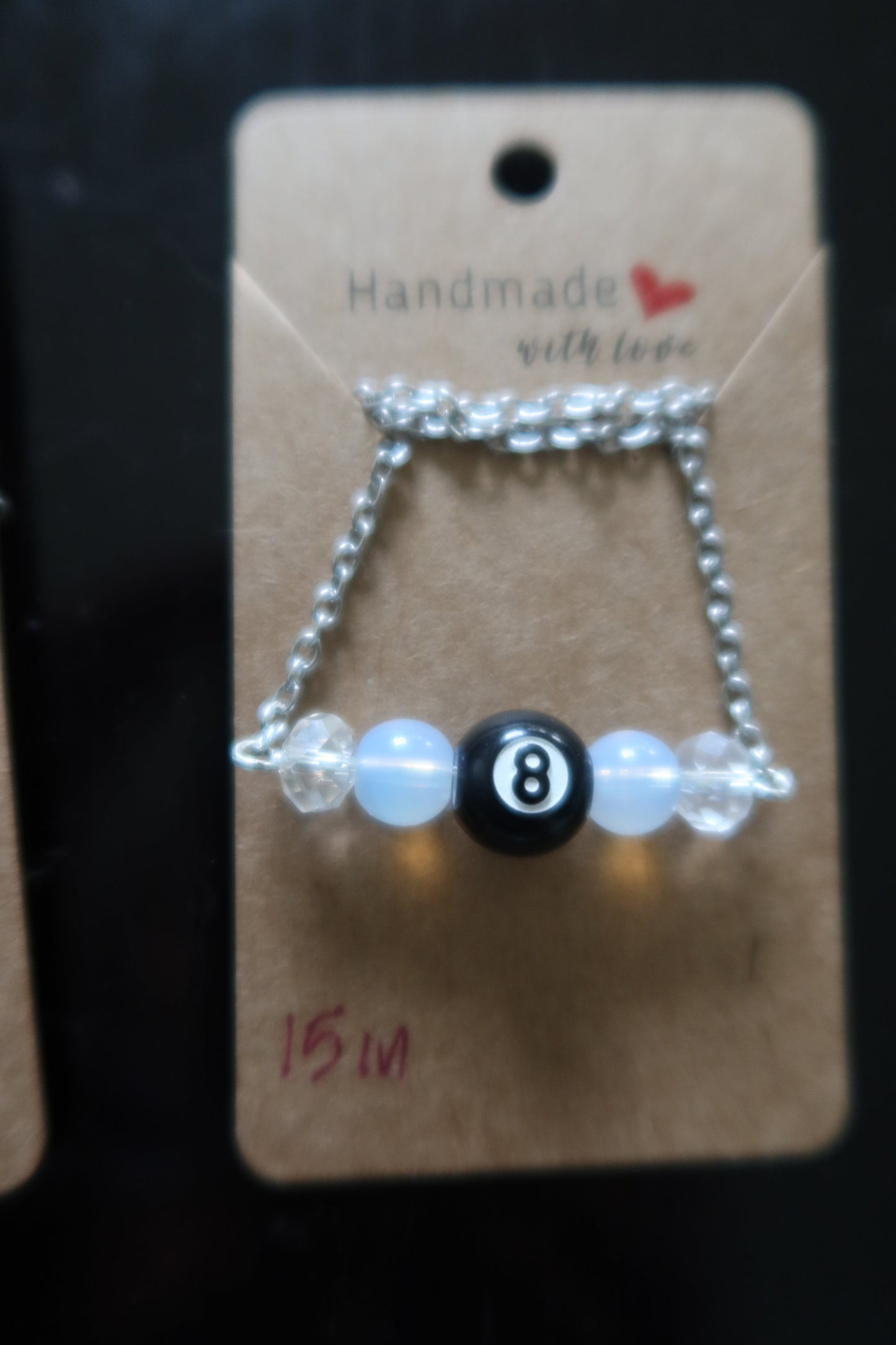 8-Ball Drop Necklace