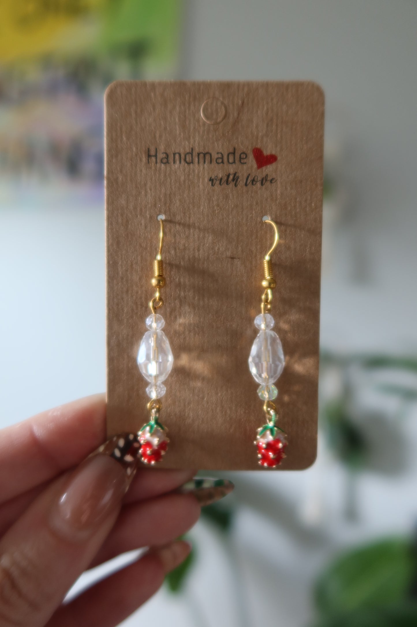 Strawberry Drop Earrings