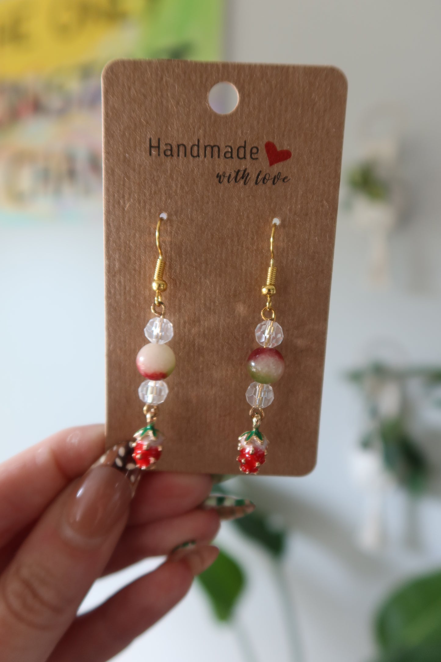 Strawberry Drop Earrings
