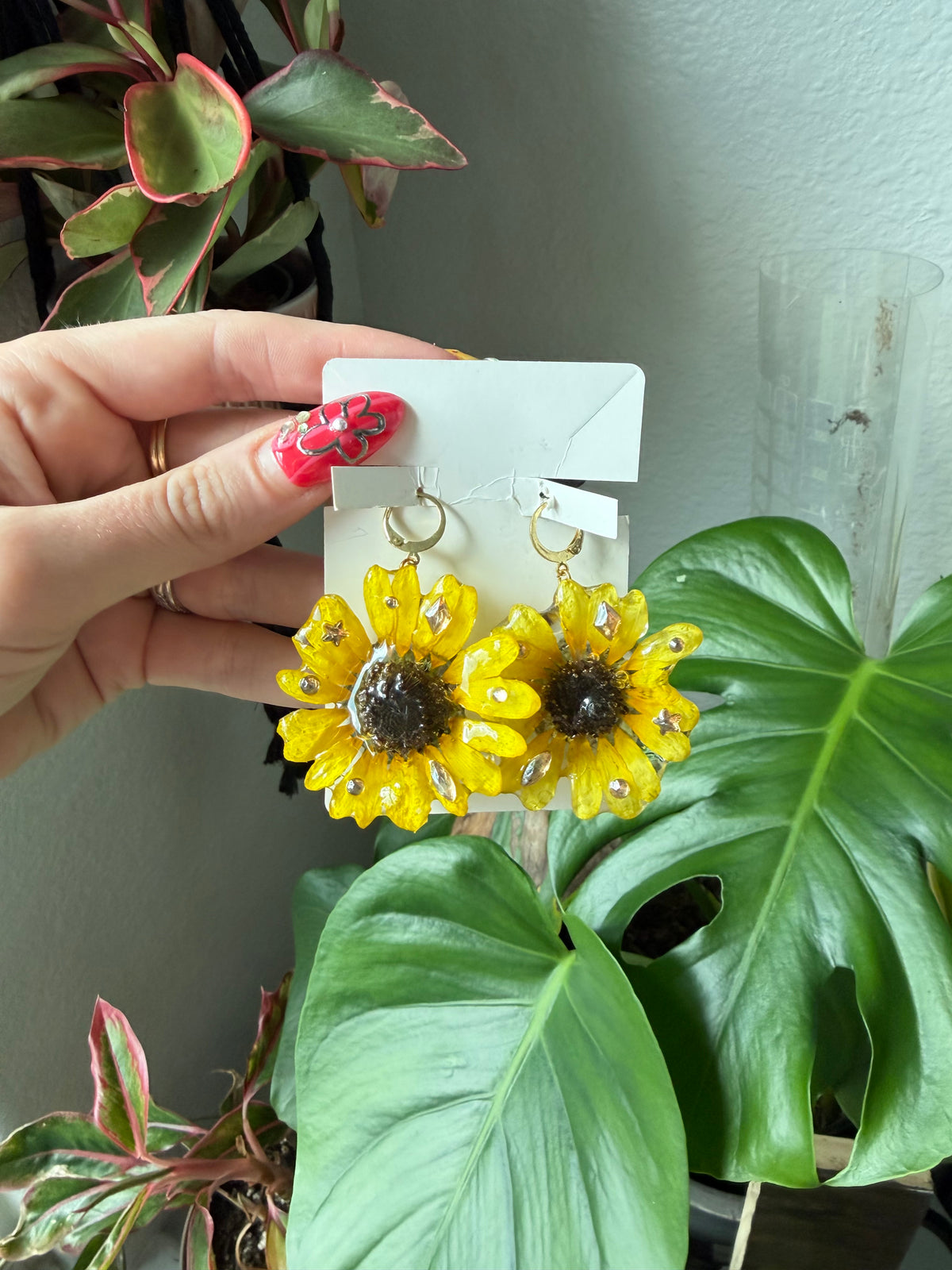 Sunshine Sunflower Bloom Earrings