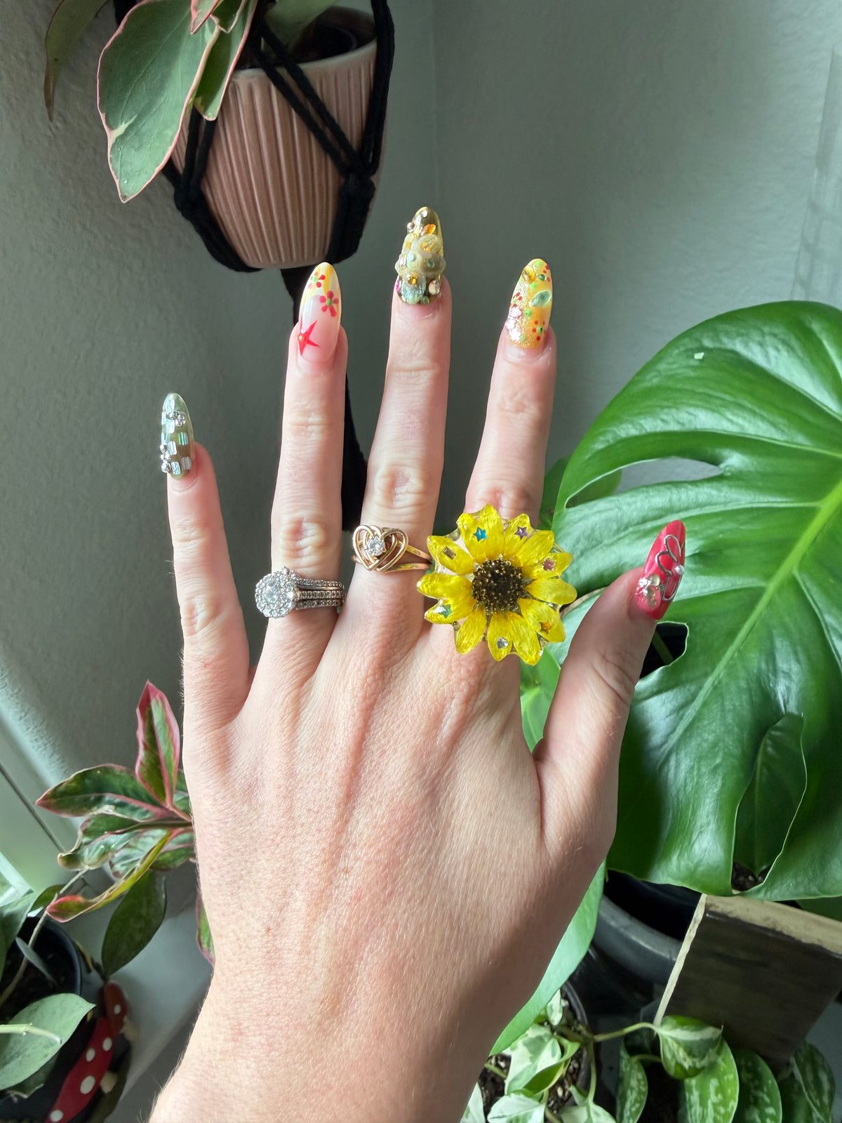 Sunshine Sunflower Bloom Ring