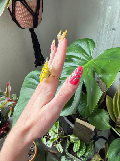 Sunshine Sunflower Bloom Ring
