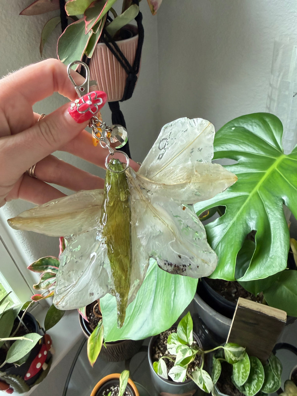 Moonlight Lily Disco Bloom Purse Charm
