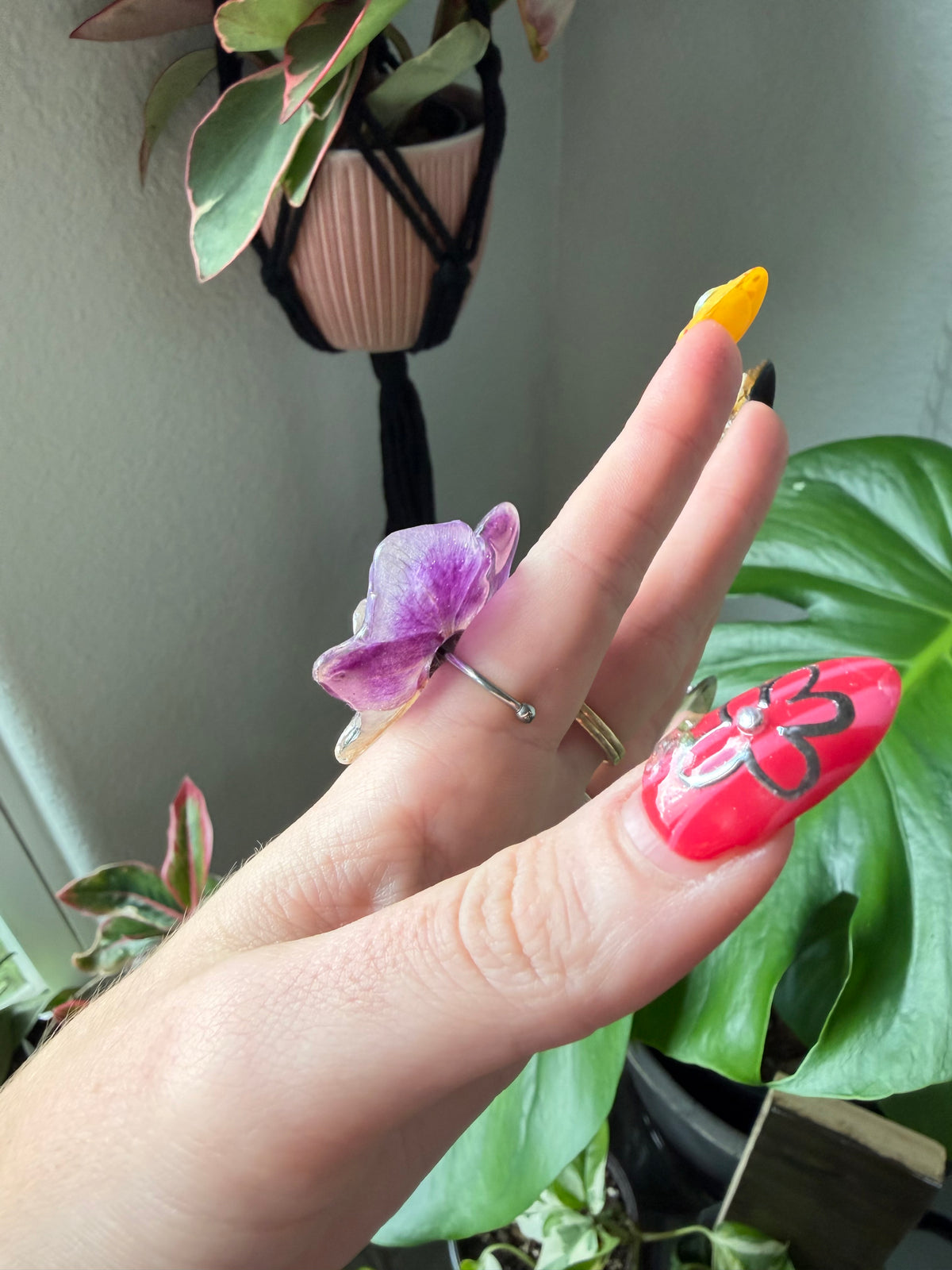 Amethyst Orchid Bloom Ring