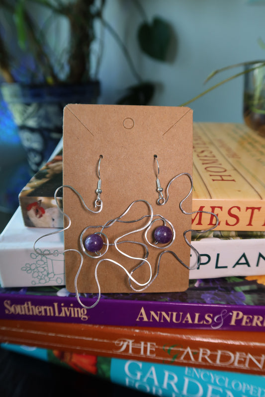 Groovy Amethyst Earrings