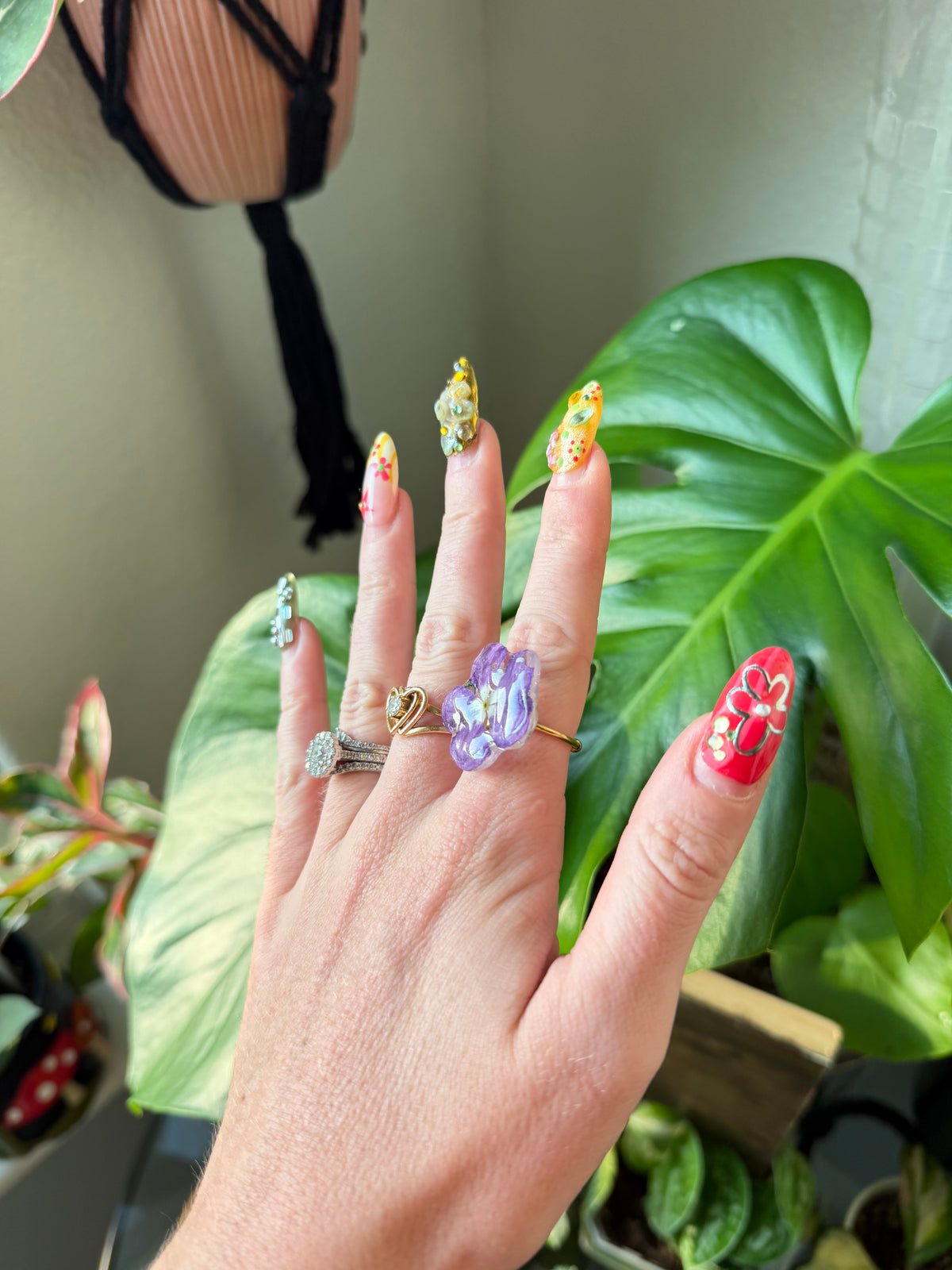 Cora Periwinkle Ring in Gold
