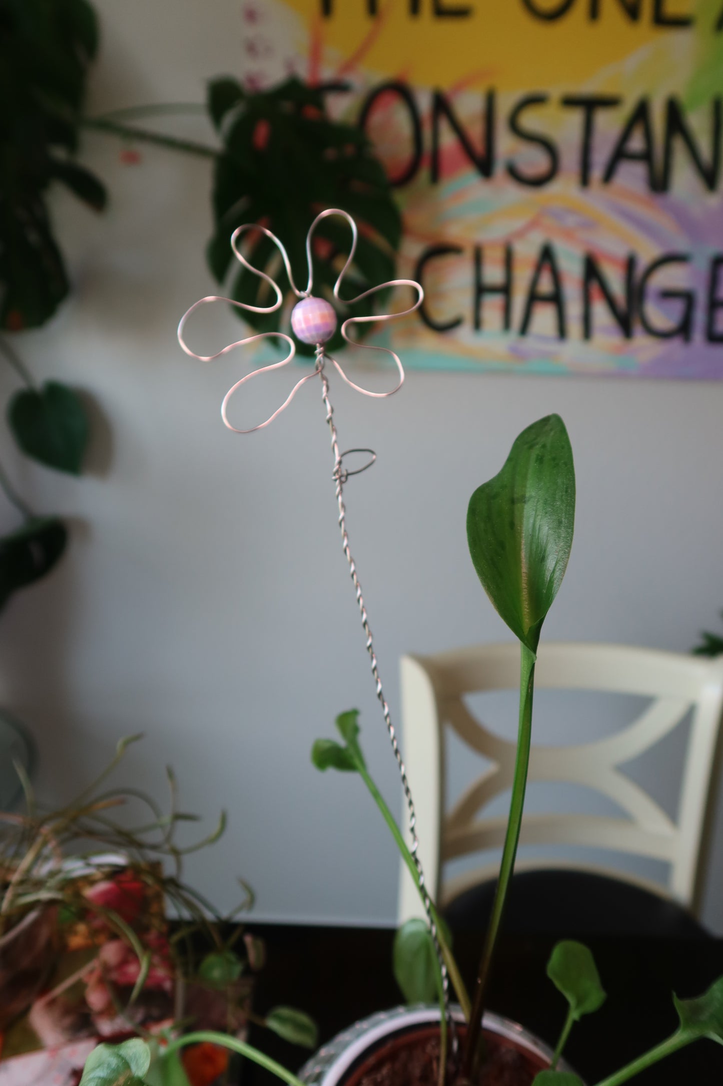 Groovy Disco Flower Plant Stake