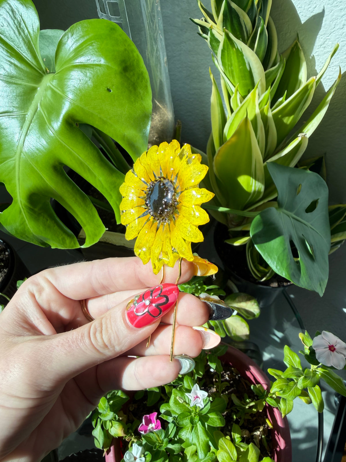 Sunflower Hair Pin