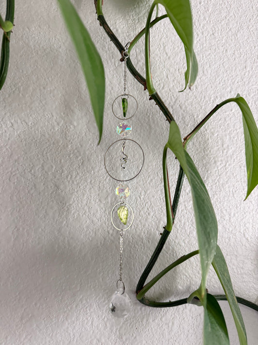 Garden Snake and Leaf Suncatcher