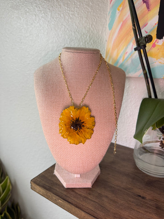 Golden Sunflower Necklace