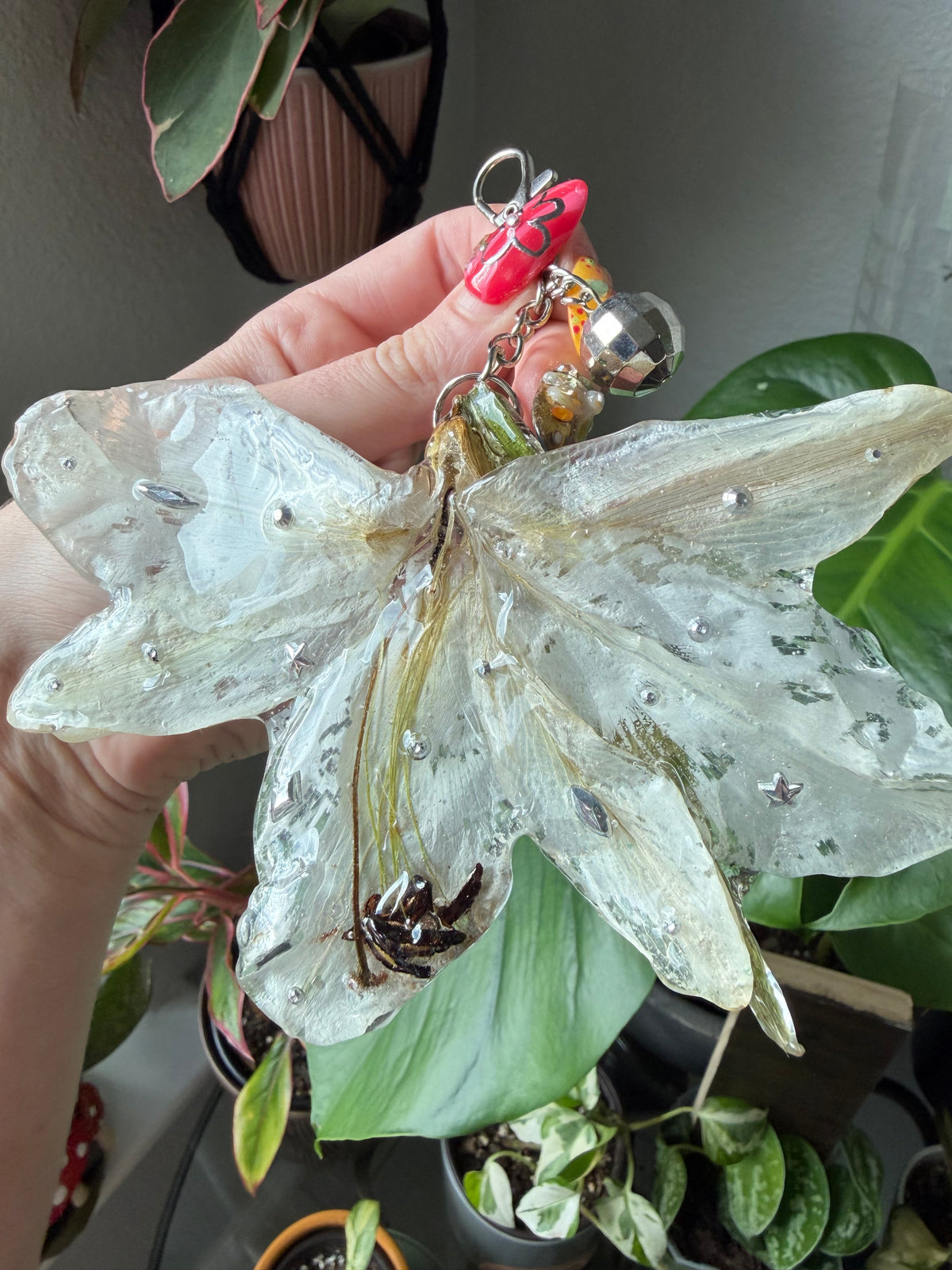 Moonlight Lily Disco Bloom Purse Charm