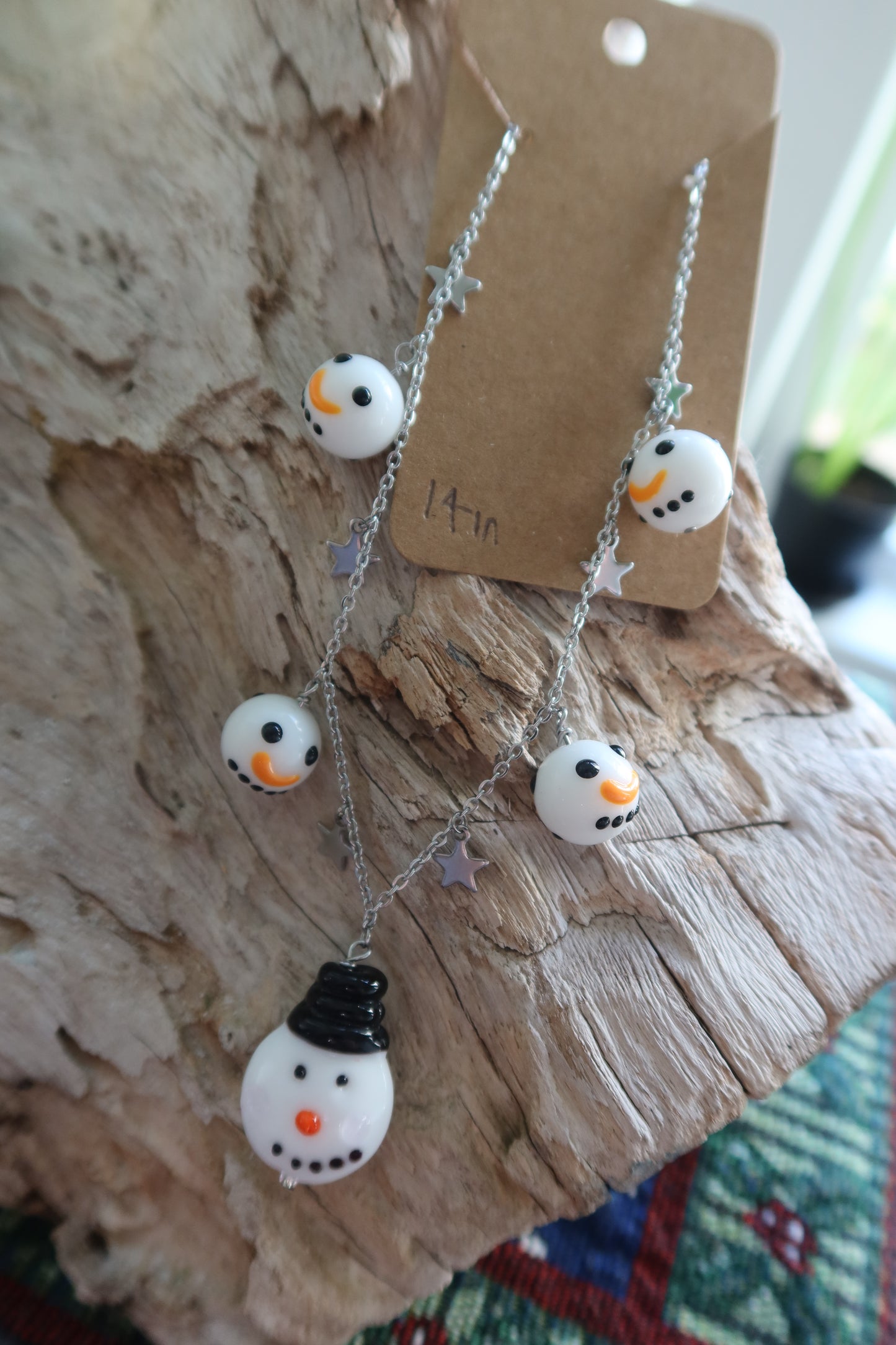 Starry Snowmen Necklaces - Winter Collection