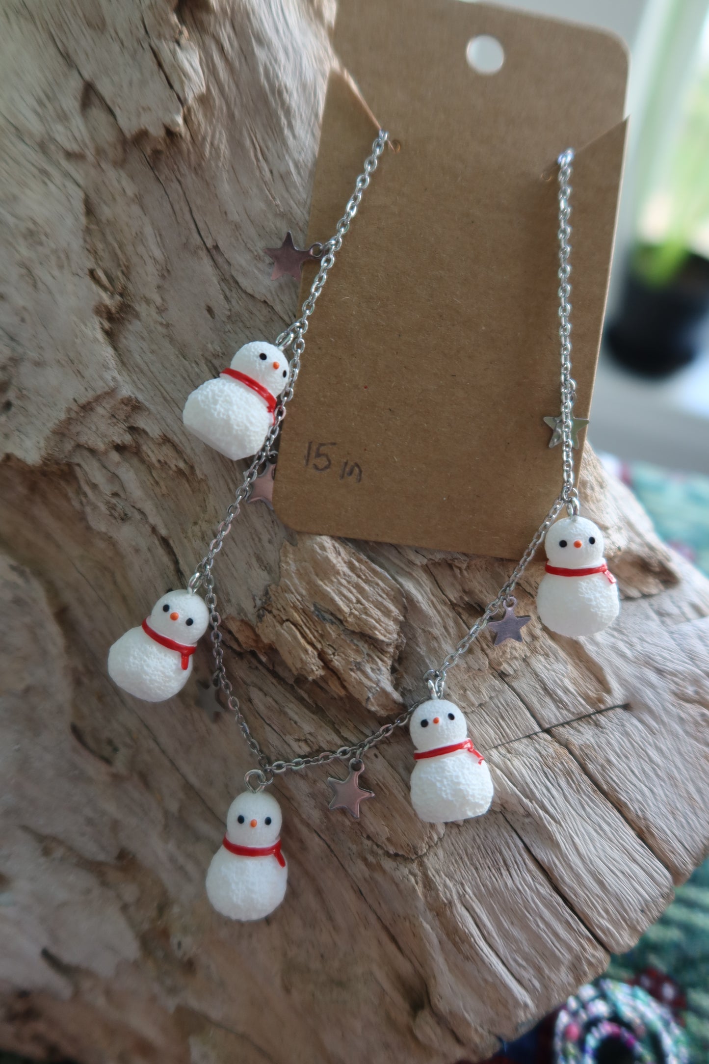 Starry Snowmen Necklaces - Winter Collection