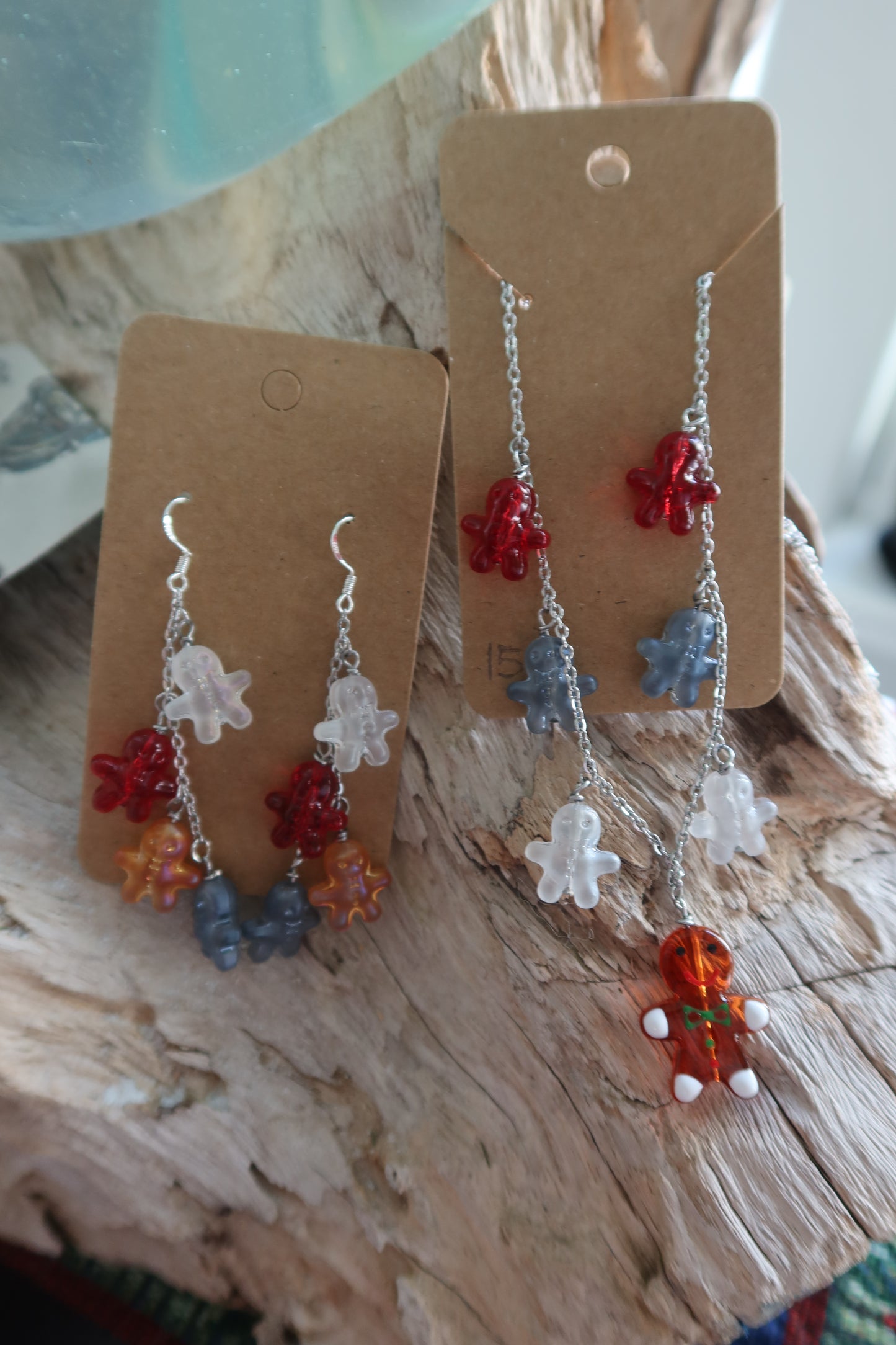 Gingerbread Men Dangle Earrings - Winter Collection